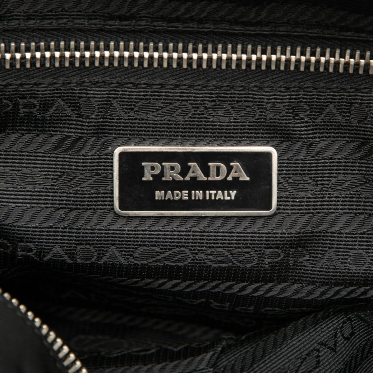 Prada Black Nylon Saffiano Shoulder Bag Tote Bag (Pre-Owned)
