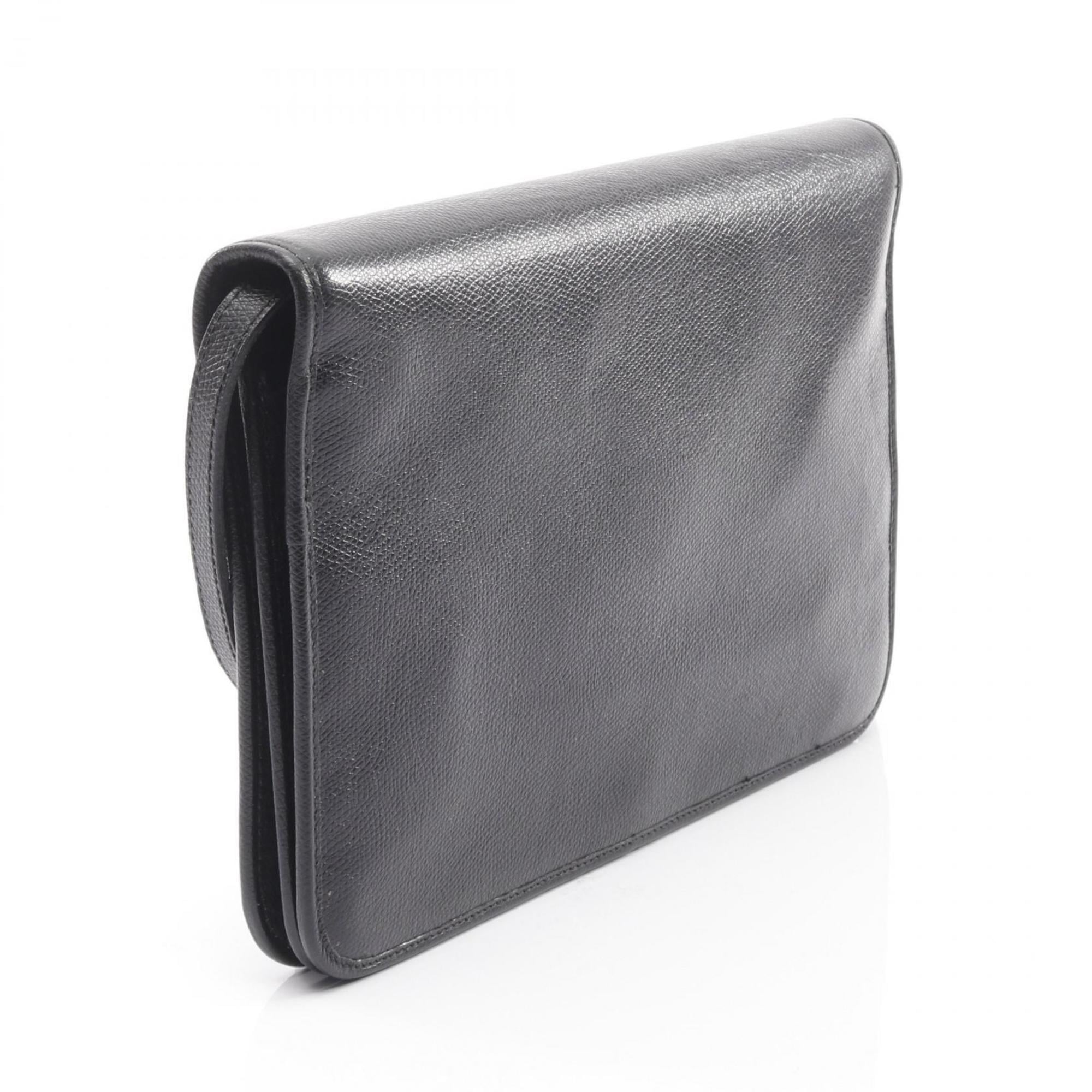 Christian Dior Black Leather Shoulder Bag (Pre-Owned)