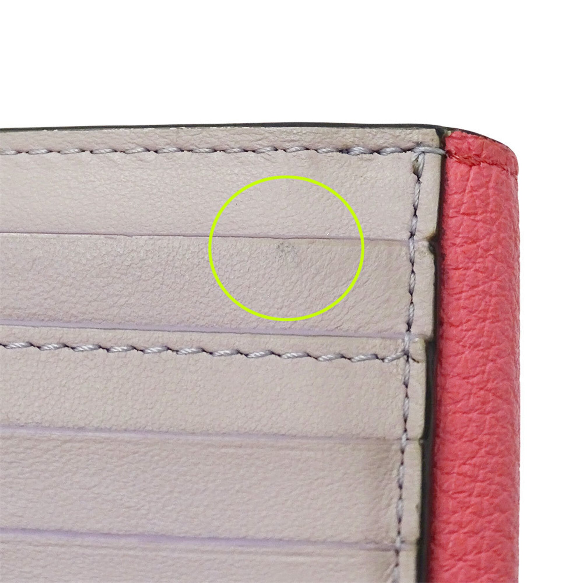 Fendi Pink Leather Wallet (Bi-Fold) (Pre-Owned)