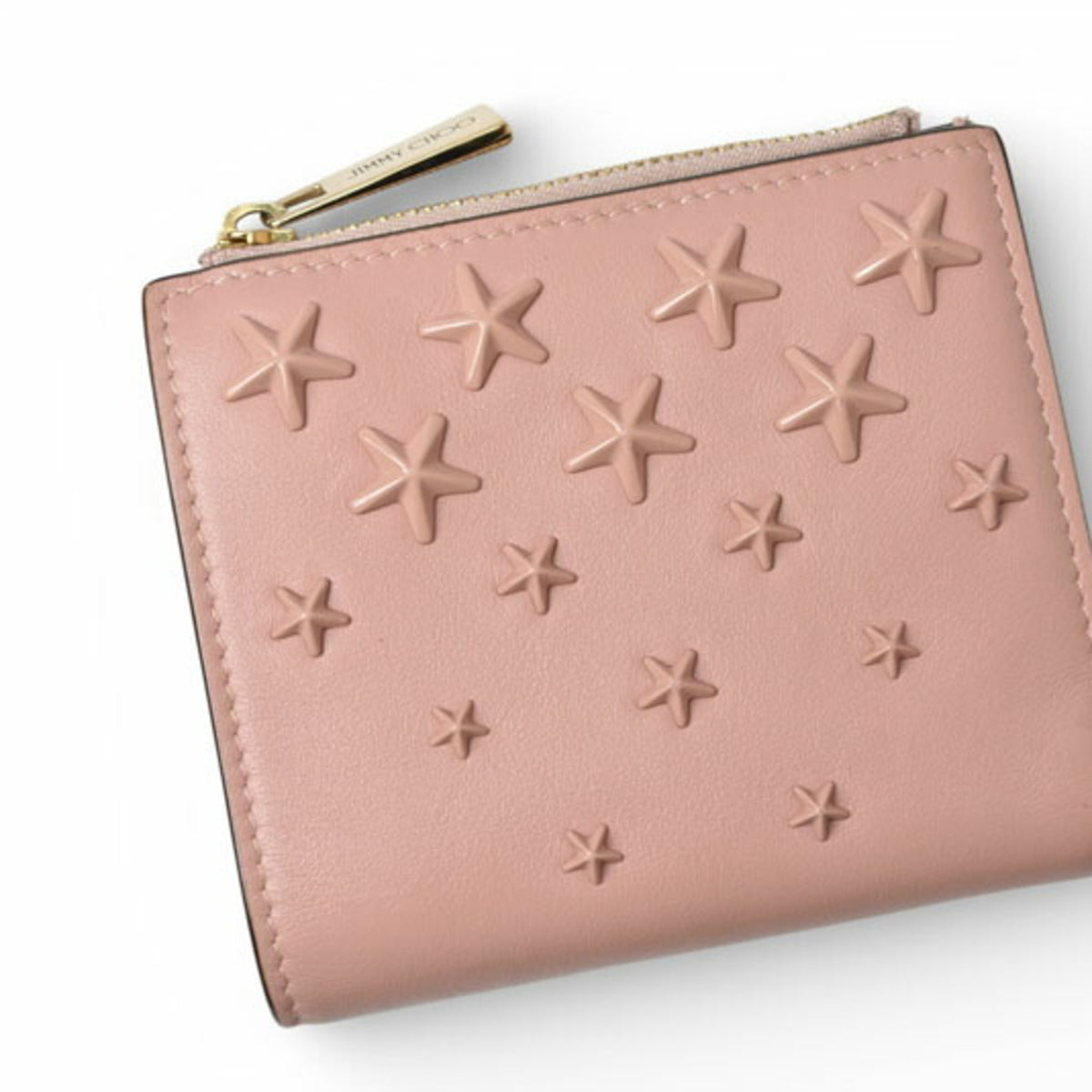 Jimmy Choo Pink Leather Wallet (Bi-Fold) (Pre-Owned)