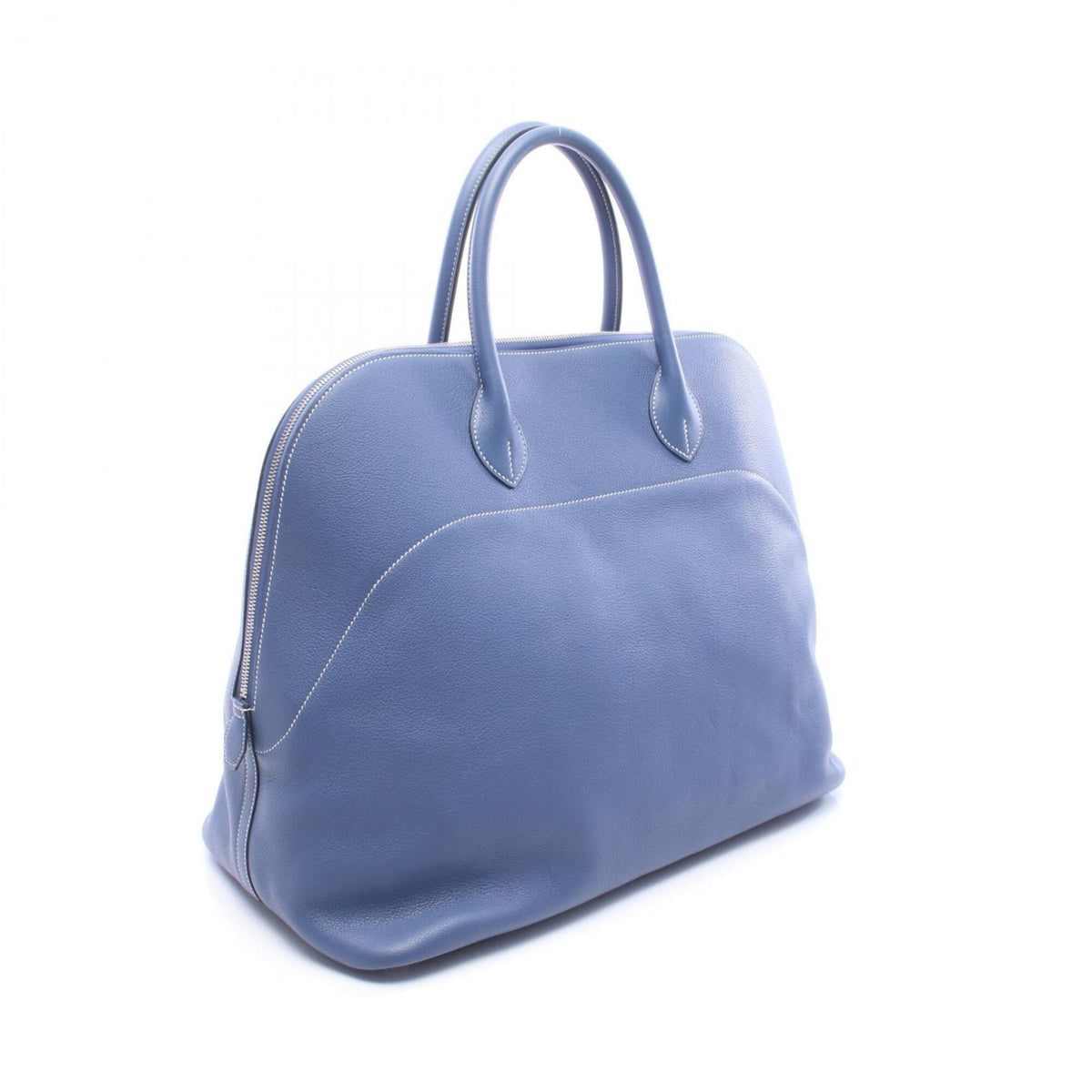 Hermes Blue Leather Handbag (Pre-Owned)
