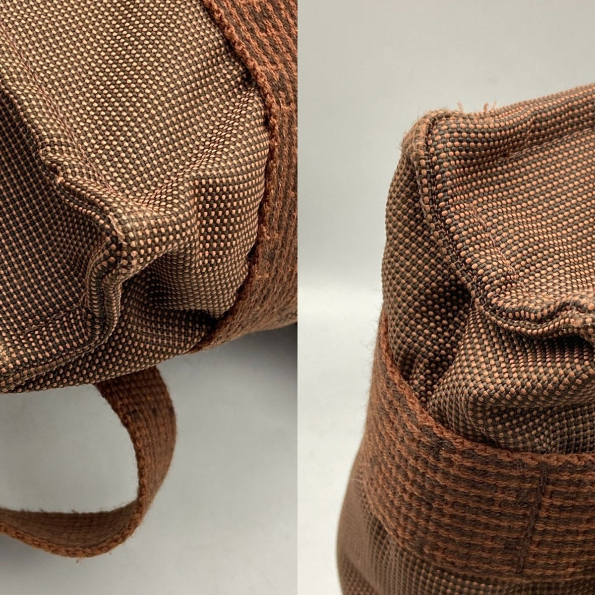 Hermes Brown Polyamide Polyester Backpack (Pre-Owned)