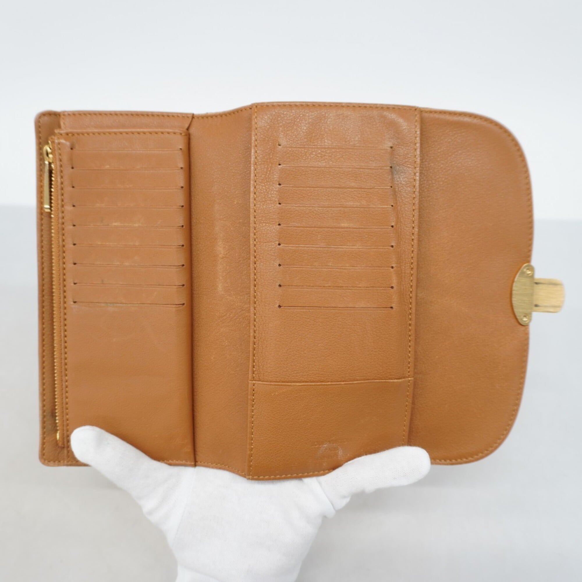Louis Vuitton Caramel Long Wallet (Tri-Fold) (Pre-Owned)