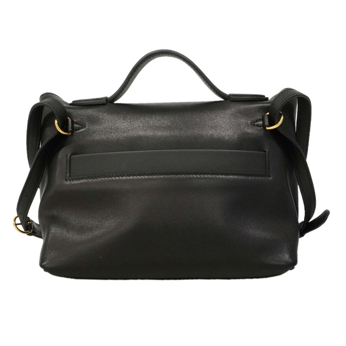 Hermes Black Swift Leather Handbag (Pre-Owned)