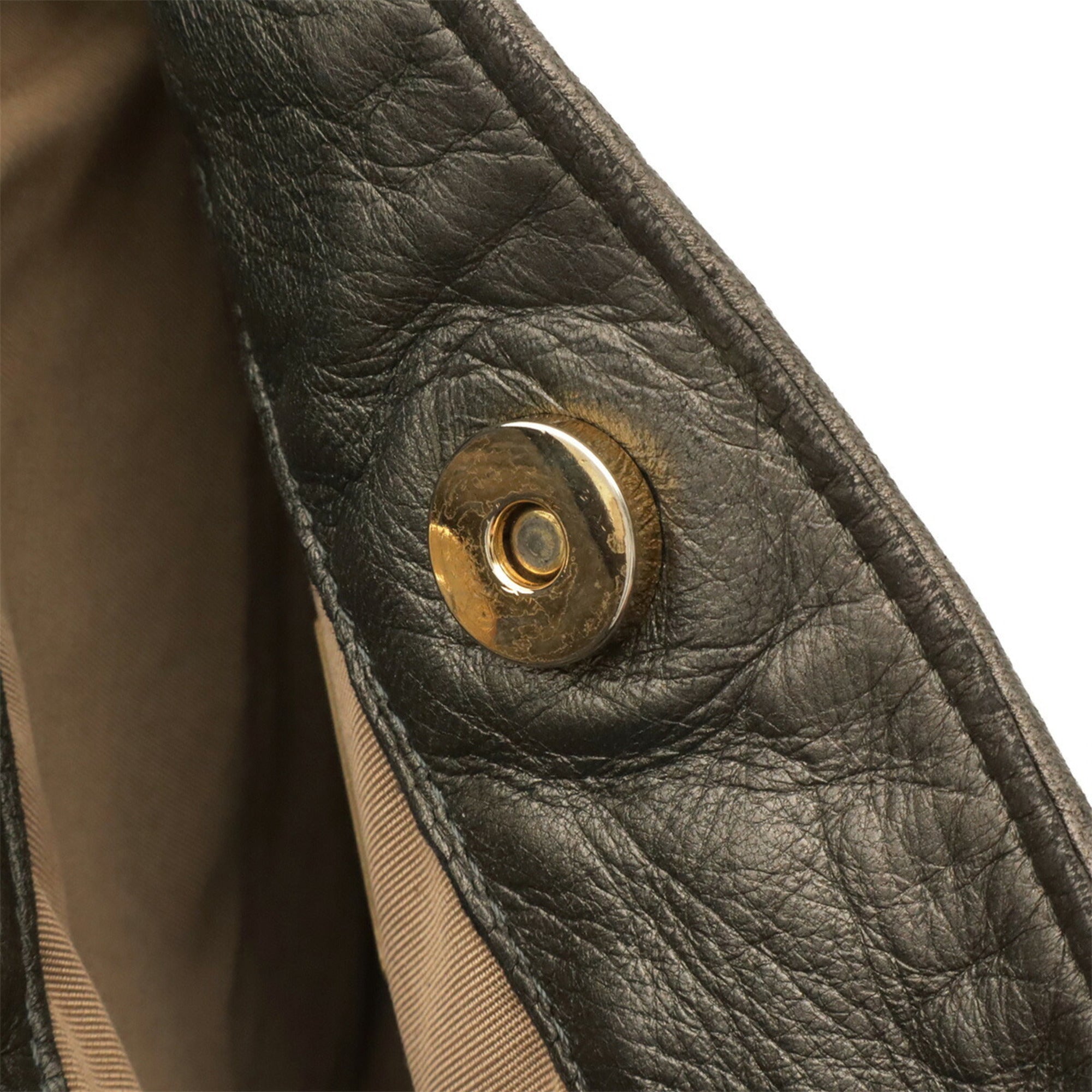 Bottega Veneta Metallic Gray Intrecciato Shoulder Bag Tote Bag (Pre-Owned)