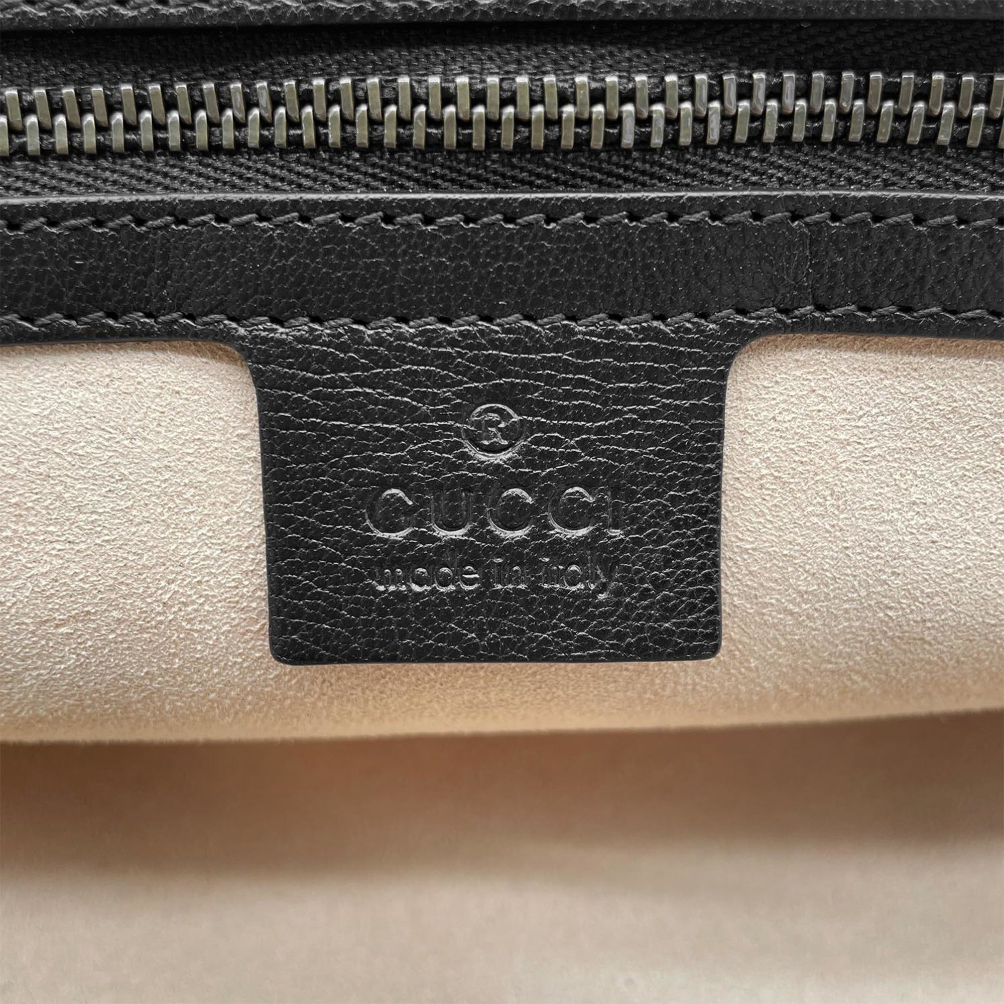 Gucci Black Leather Boston Bag Handbag (Pre-Owned)