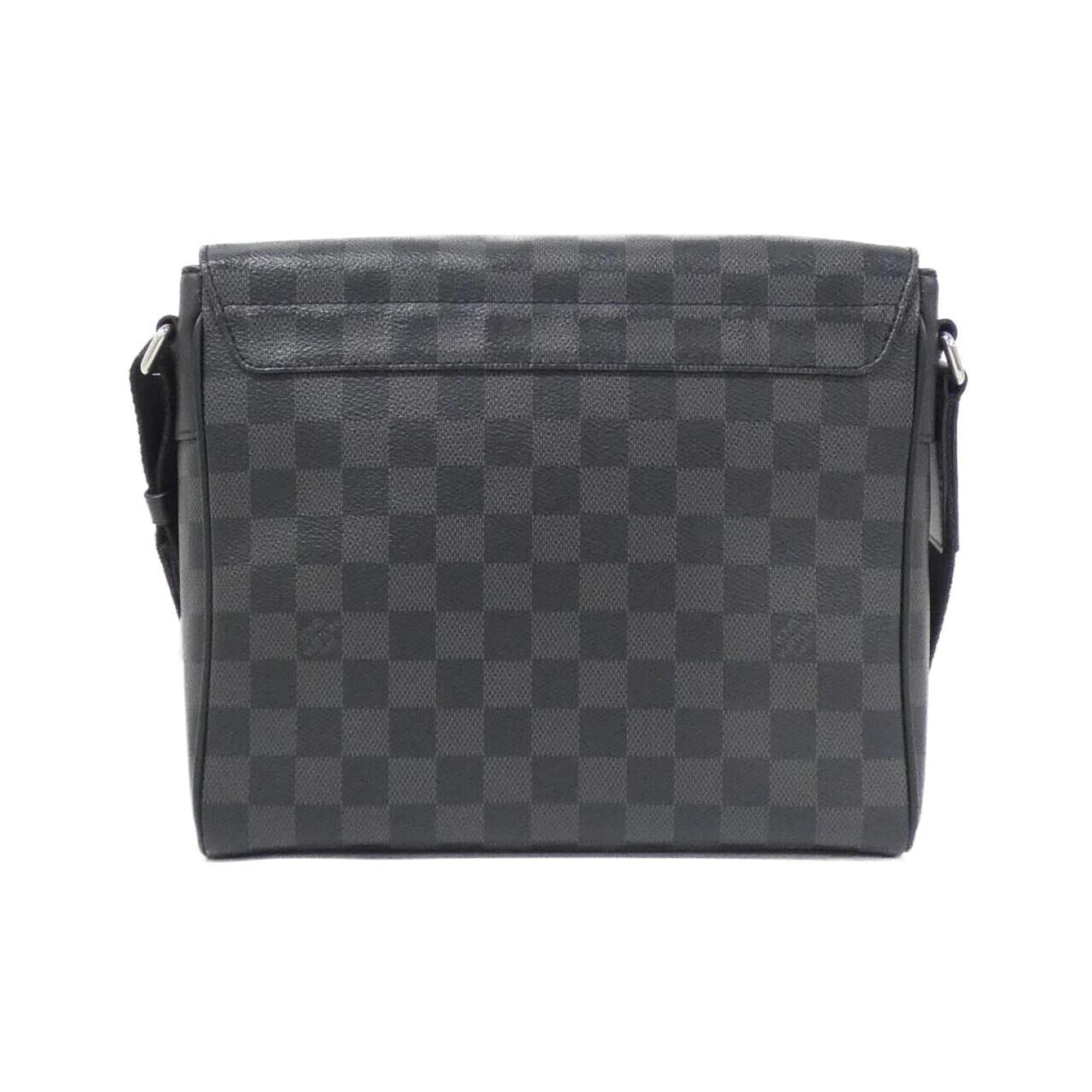 Louis Vuitton Graphite Gray Coated Canvas Shoulder Bag (Pre-Owned)
