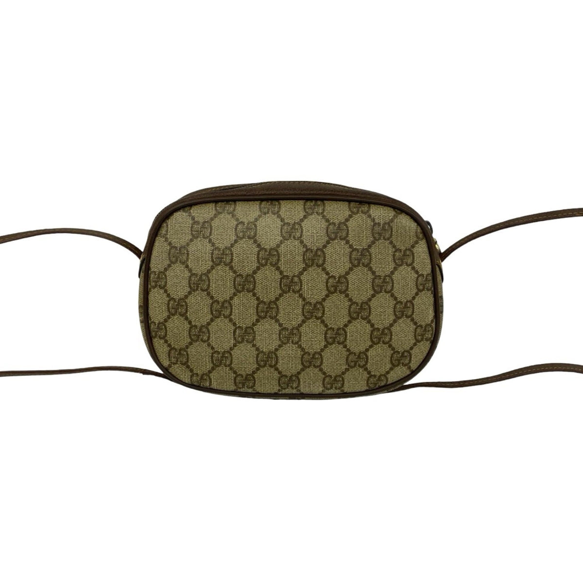 Gucci Brown Green Red Color Leather Pvc Pochette Shoulder Bag (Pre-Owned)
