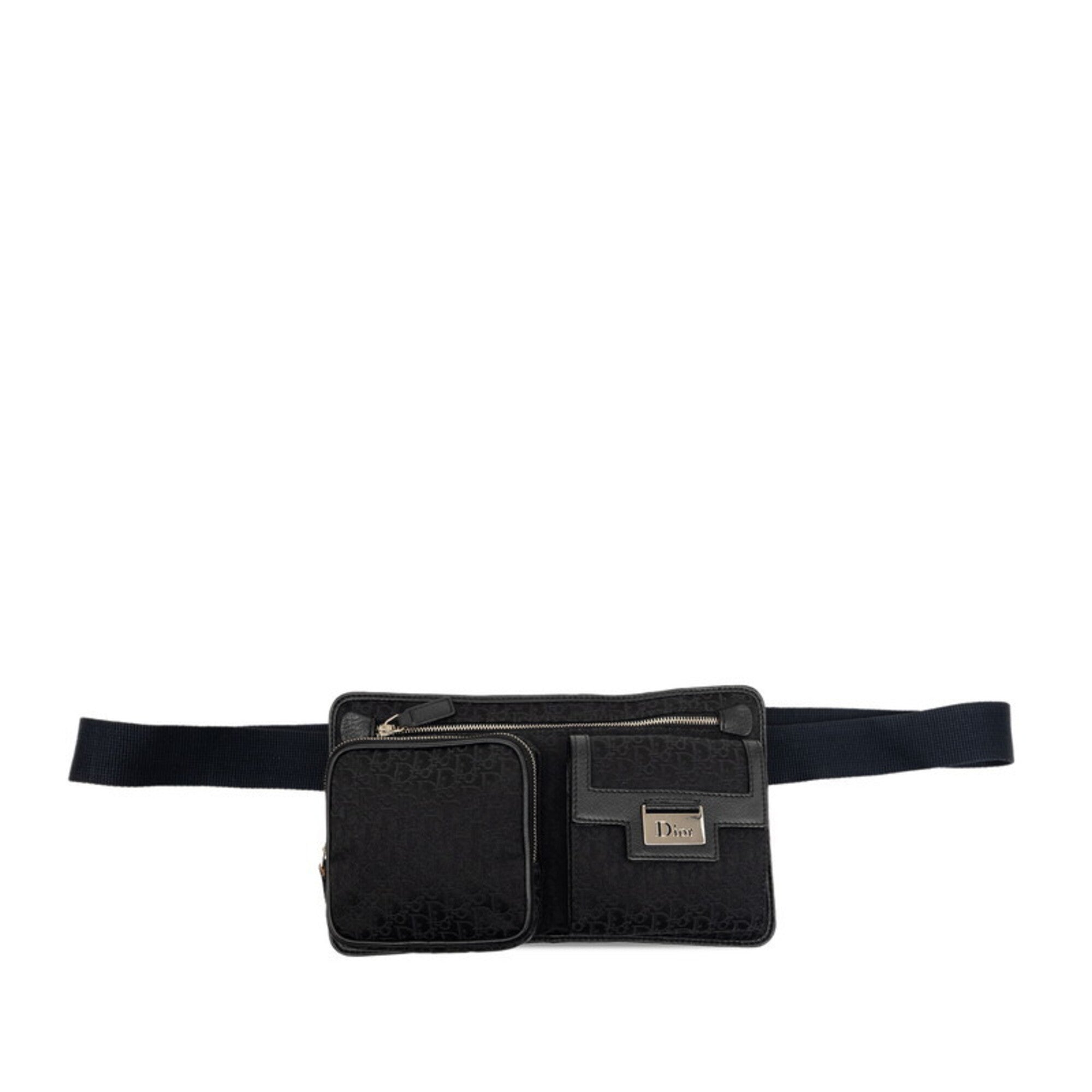Christian Dior Black Canvas Fanny Pack (Pre-Owned)