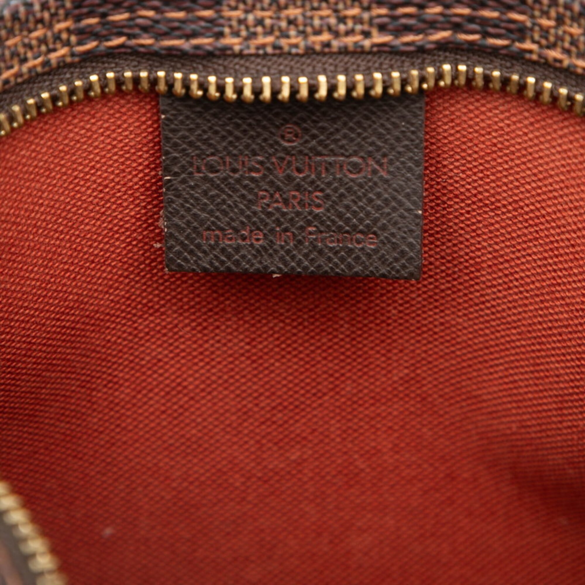 Louis Vuitton Brown Pvc Leather Handbag Pouch (Pre-Owned)