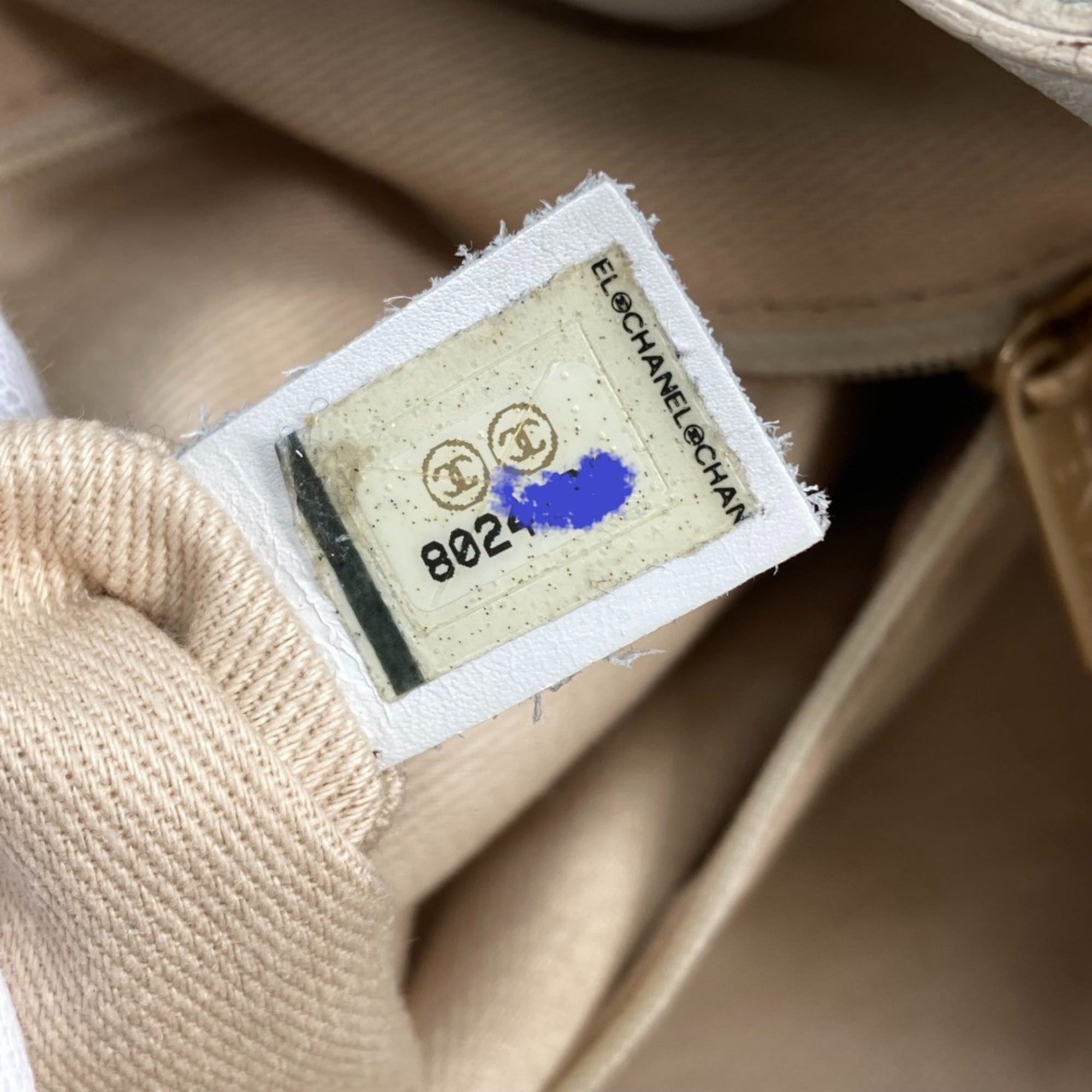 Chanel Black White Canvas Leather Shoulder Bag Tote Bag (Pre-Owned)