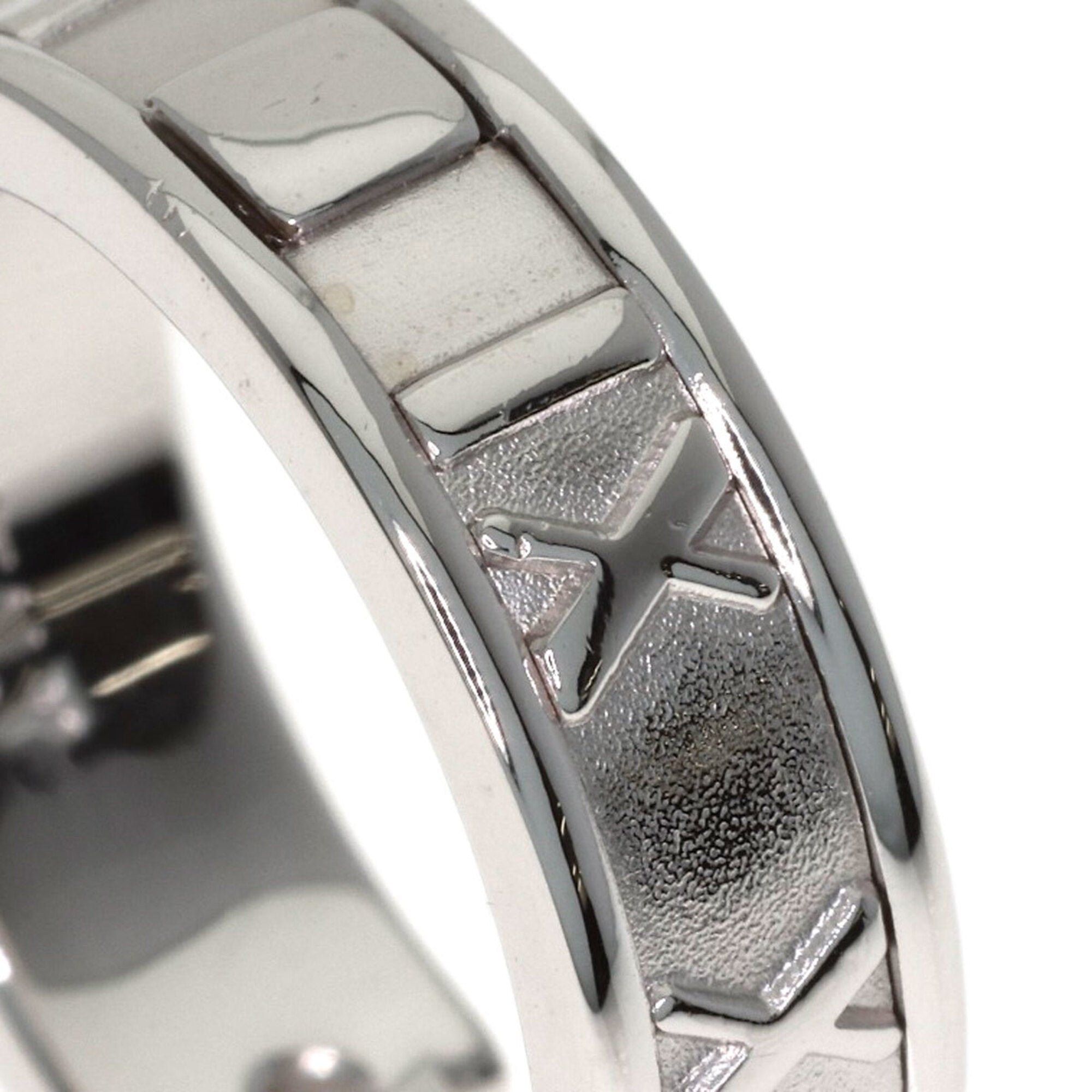 Tiffany Atlas White Gold (18K) Band Ring (Pre-Owned)