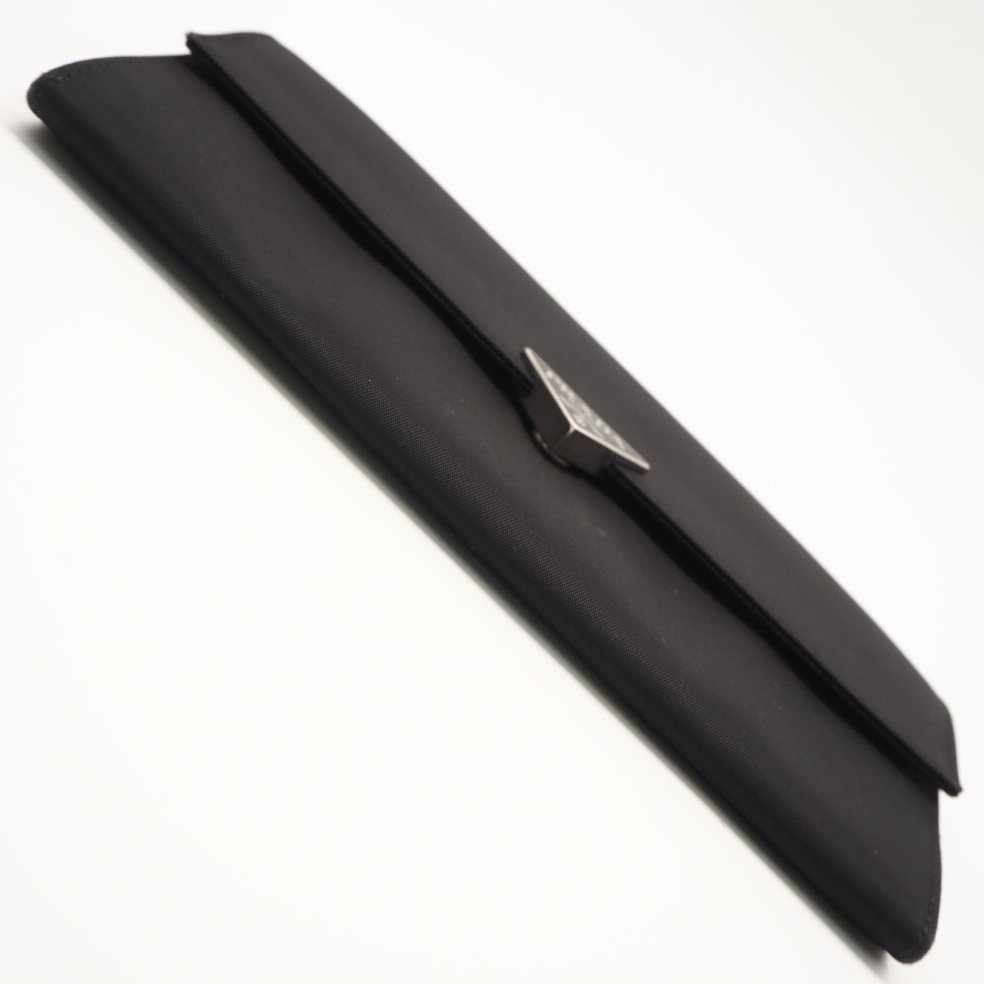 Prada Saffiano Black Nylon Saffiano Long Wallet (Bi-Fold) (Pre-Owned)