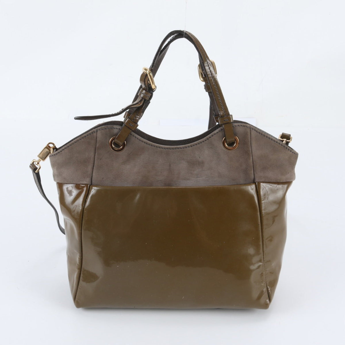 Salvatore Ferragamo Brown Leather Crossbody Bag Handbag Shoulder Bag Tote Bag (Pre-Owned)