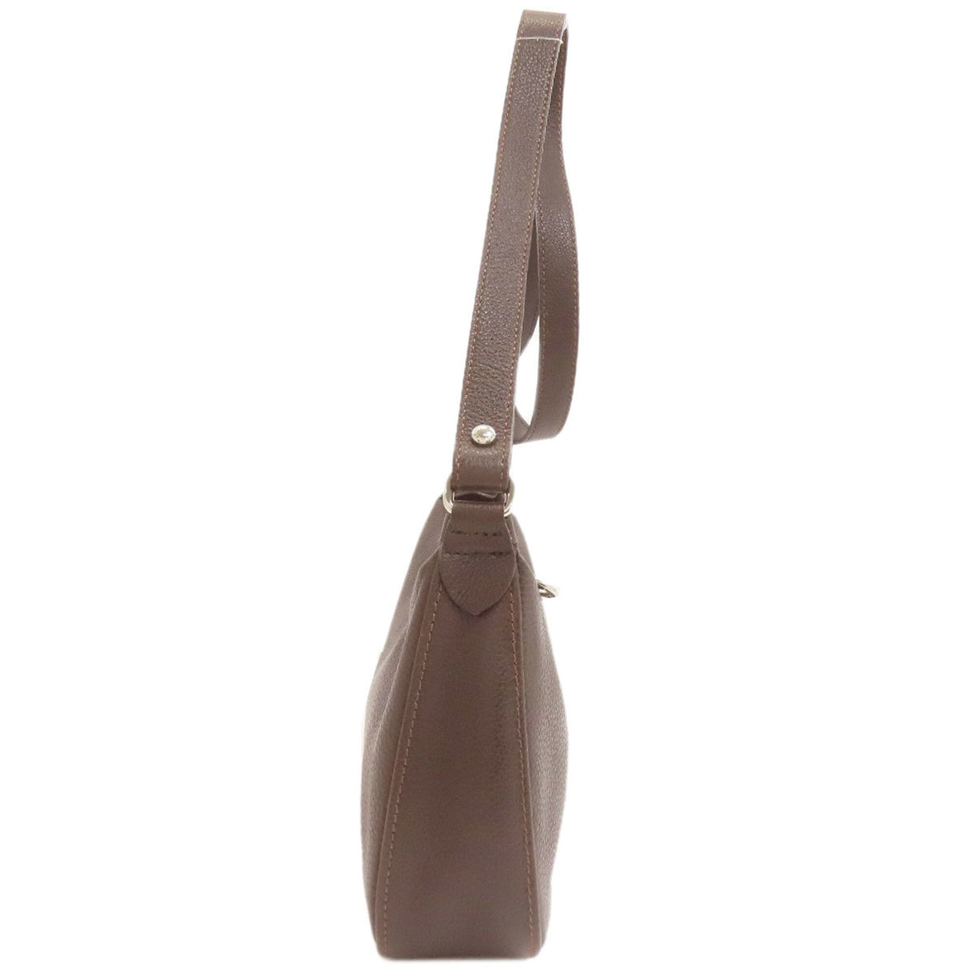 Longchamp Brown Leather Shoulder Bag (Pre-Owned)