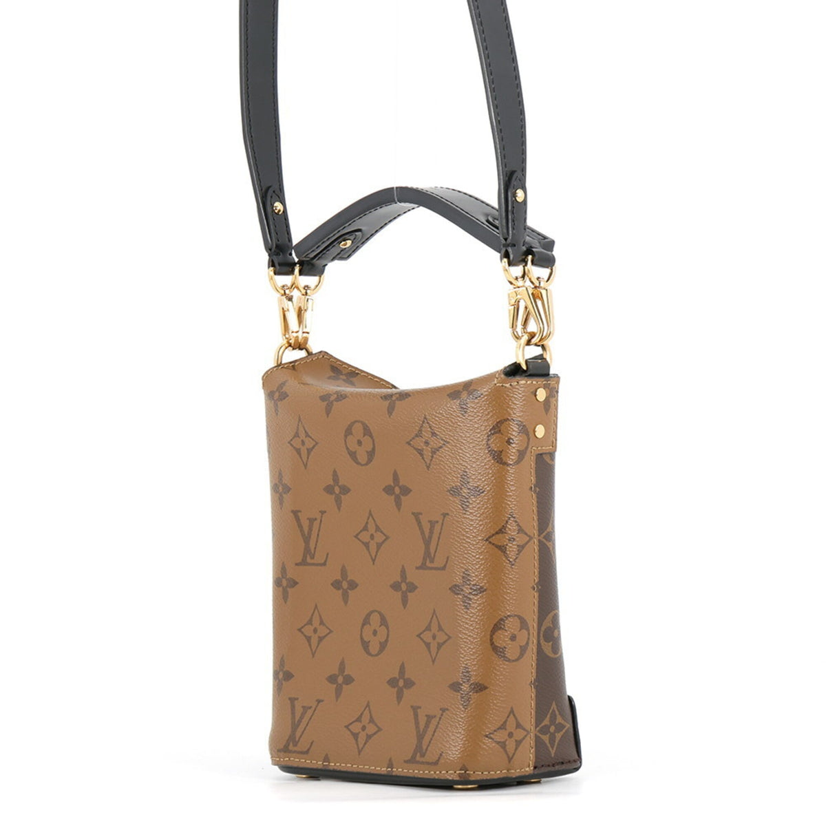 Louis Vuitton Monogram Reverse Noir Monogram Reverse Monogram Handbag Shoulder Bag (Pre-Owned)
