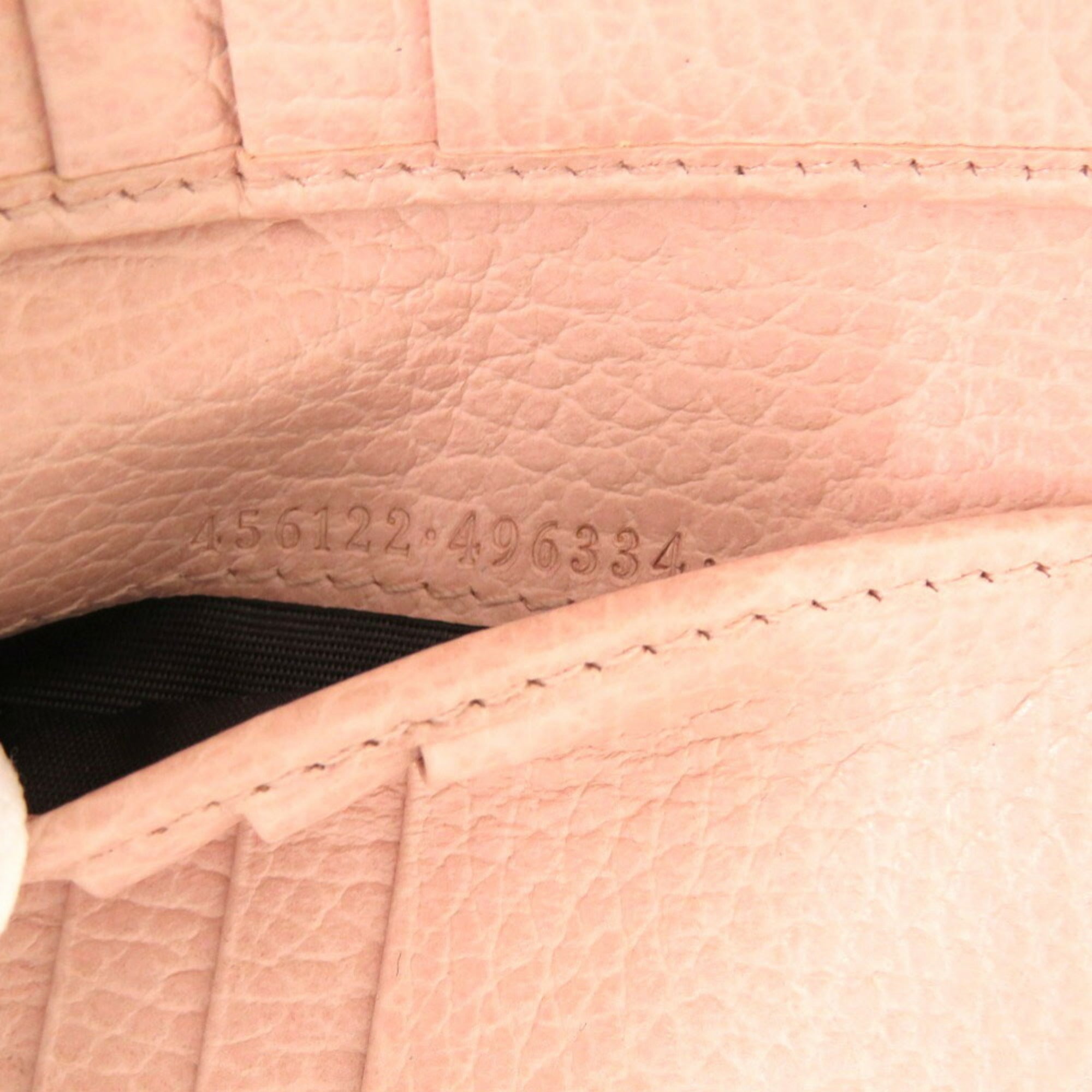Gucci Pink Leather Wallet (Bi-Fold) (Pre-Owned)