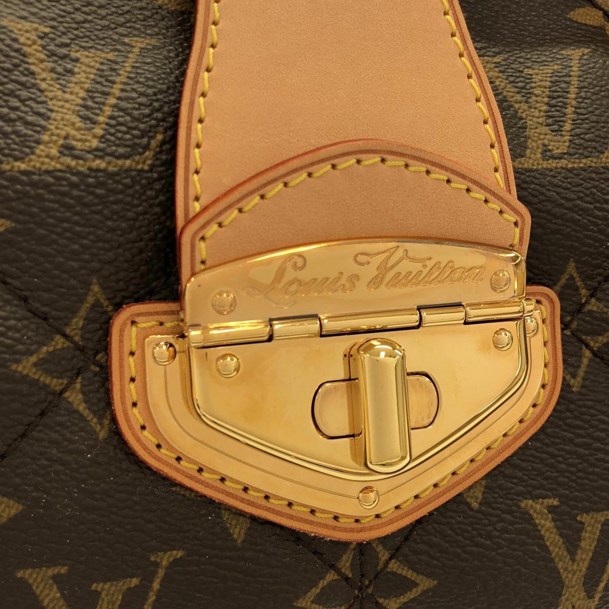 Louis Vuitton Brown Coated Canvas Handbag Shoulder Bag (Pre-Owned)