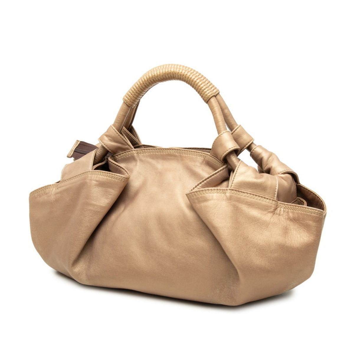 Loewe Gold Leather Handbag (Pre-Owned)