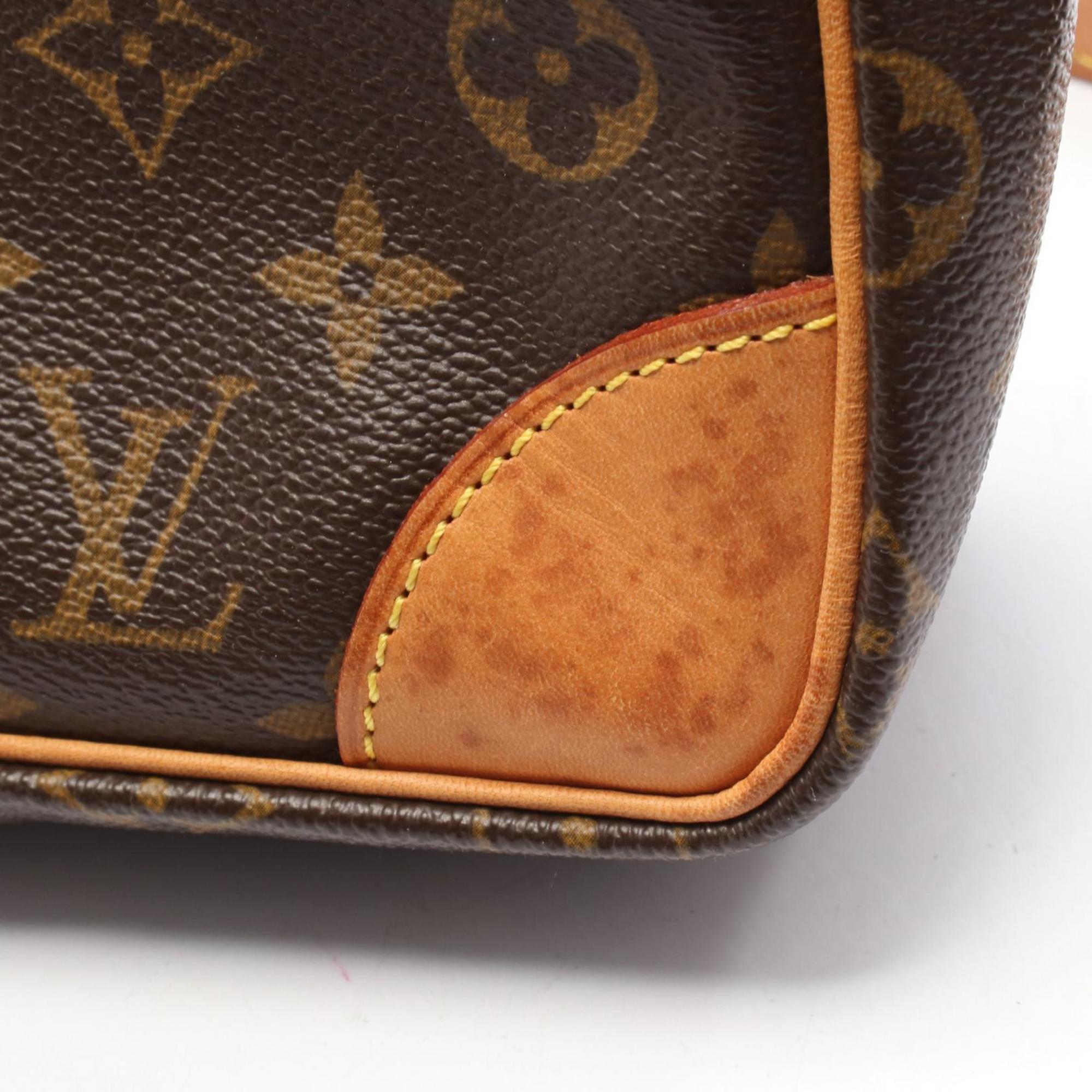 Louis Vuitton Brown Monogram Coated Canvas Leather Shoulder Bag (Pre-Owned)