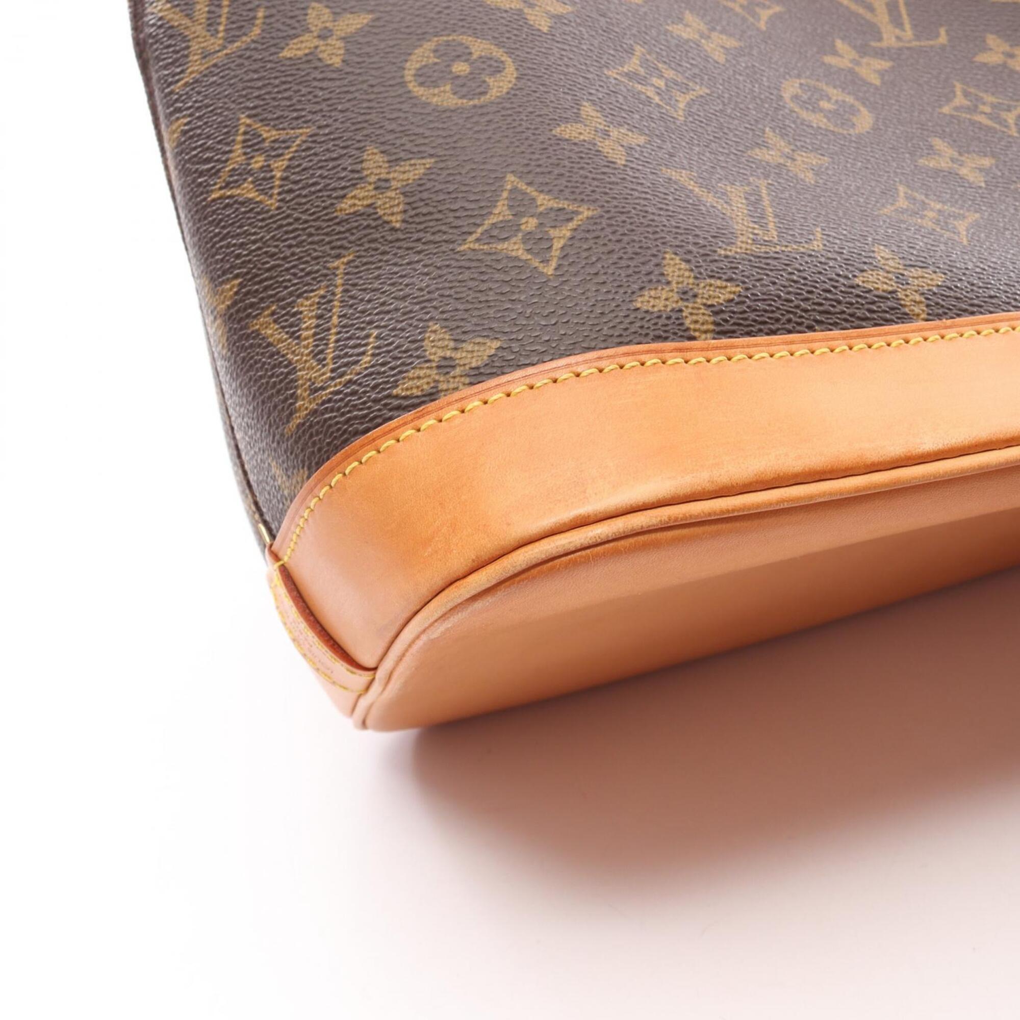 Louis Vuitton Monogram Brown Coated Canvas Leather Handbag (Pre-Owned)