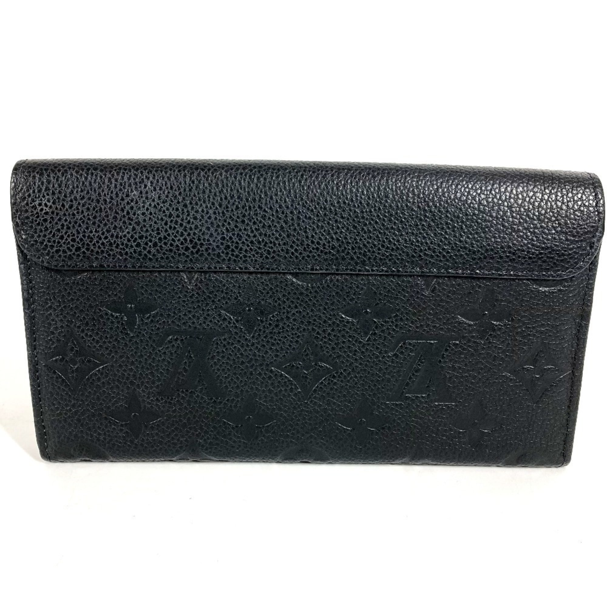 Louis Vuitton Monogram Empreinte Black Noir Monogram Empreinte Long Wallet (Bi-Fold) (Pre-Owned)