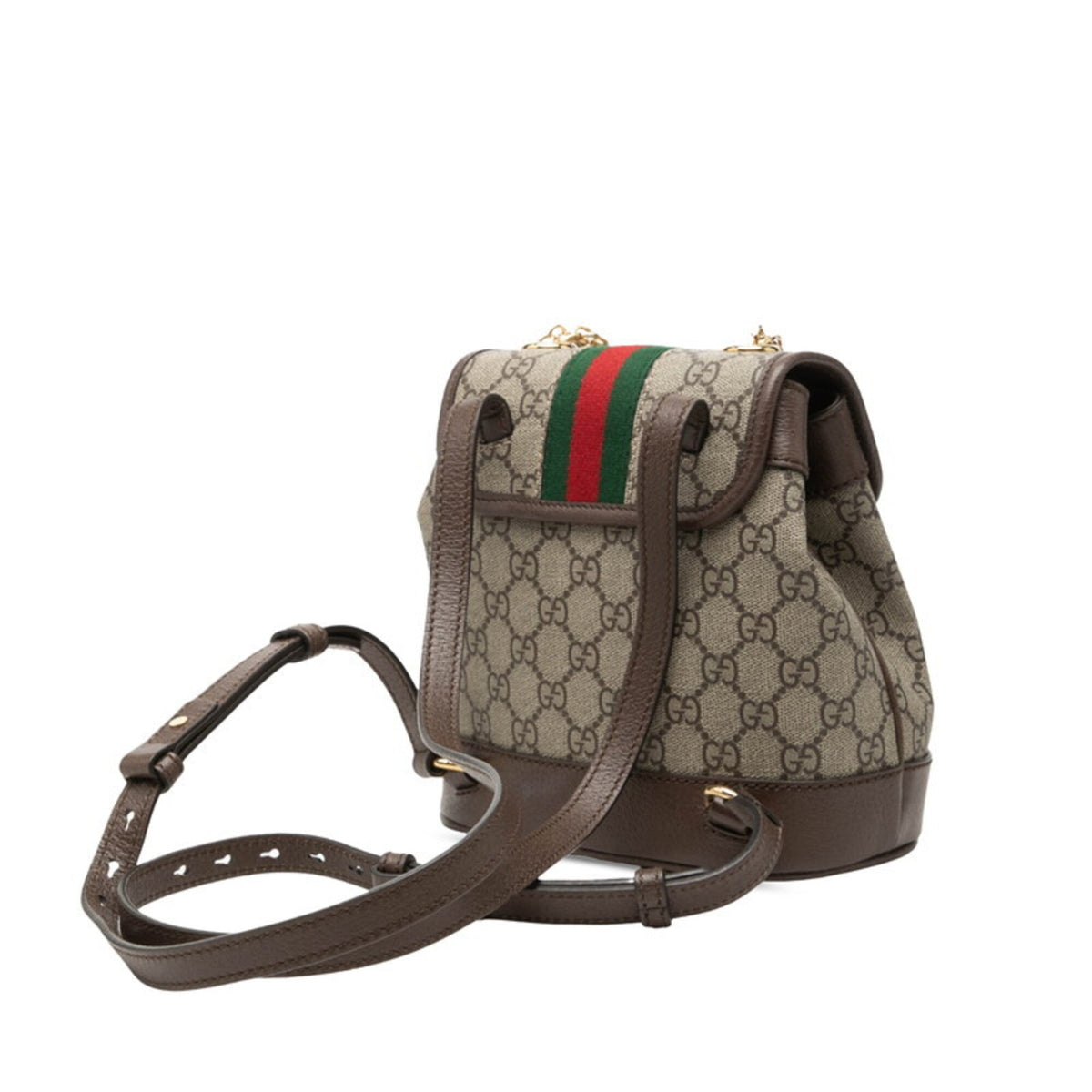 Gucci Beige Brown Gg Supreme Backpack (Pre-Owned)