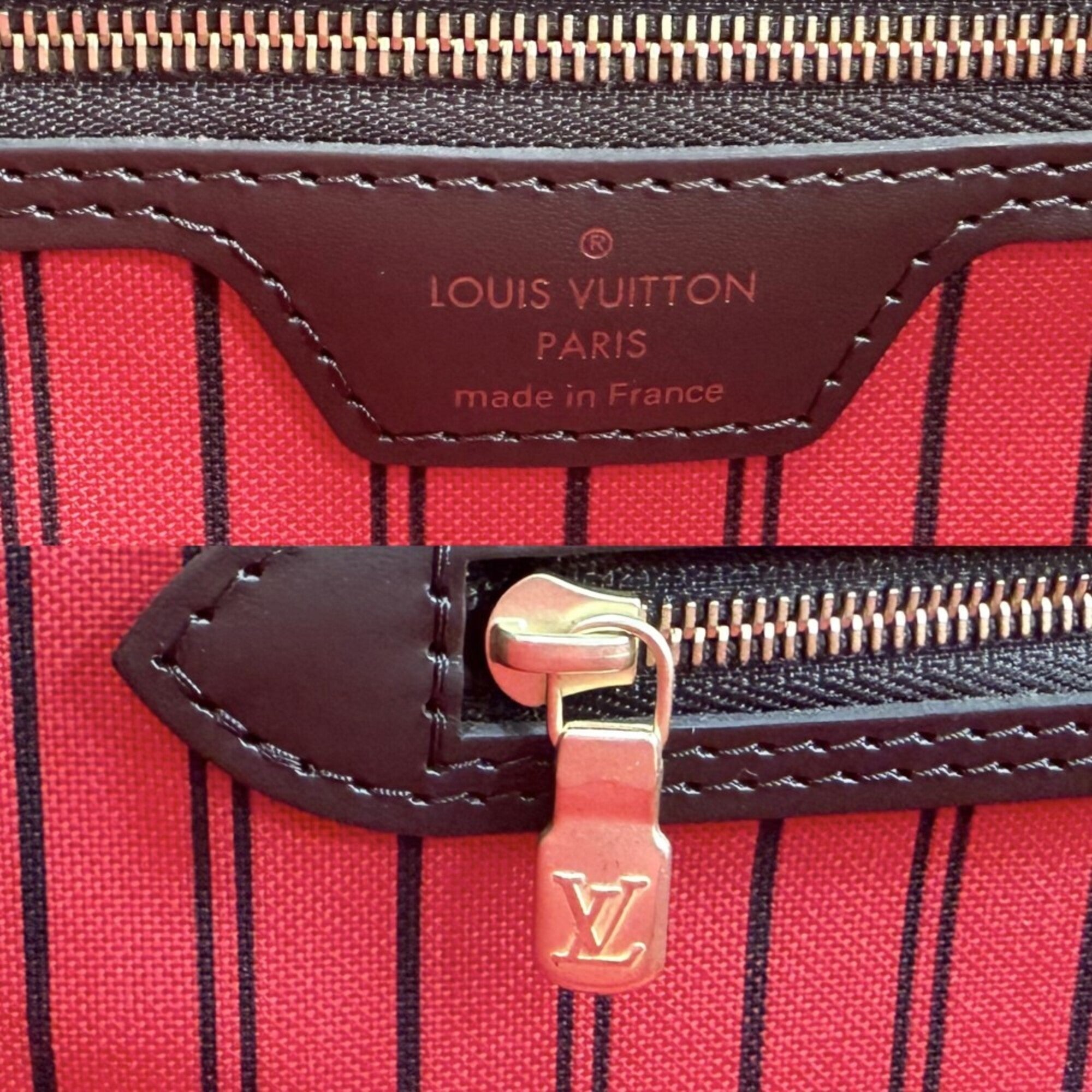 Louis Vuitton Brown Damier Canvas Handbag Pouch Tote Bag (Pre-Owned)