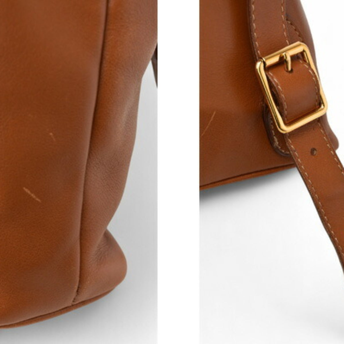 Gucci Brown Leather Backpack (Pre-Owned)