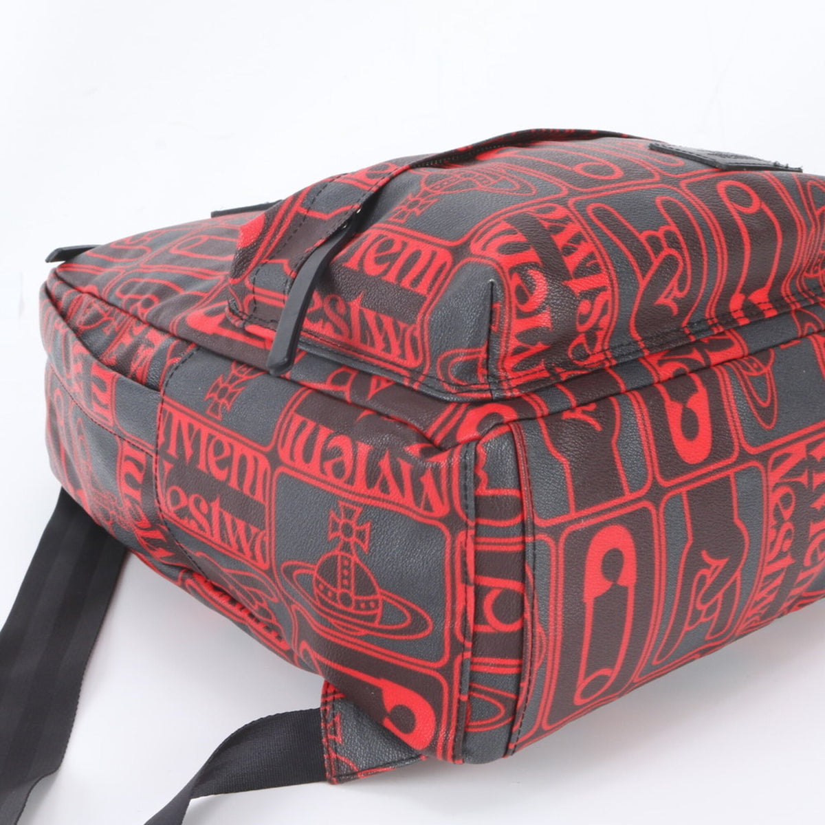 Vivienne Westwood Black Red Color Backpack (Pre-Owned)