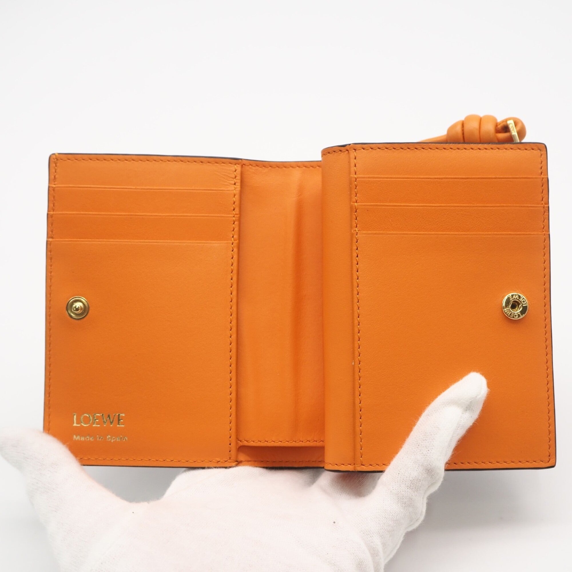 Loewe Black Orange Leather Wallet (Bi-Fold) (Pre-Owned)