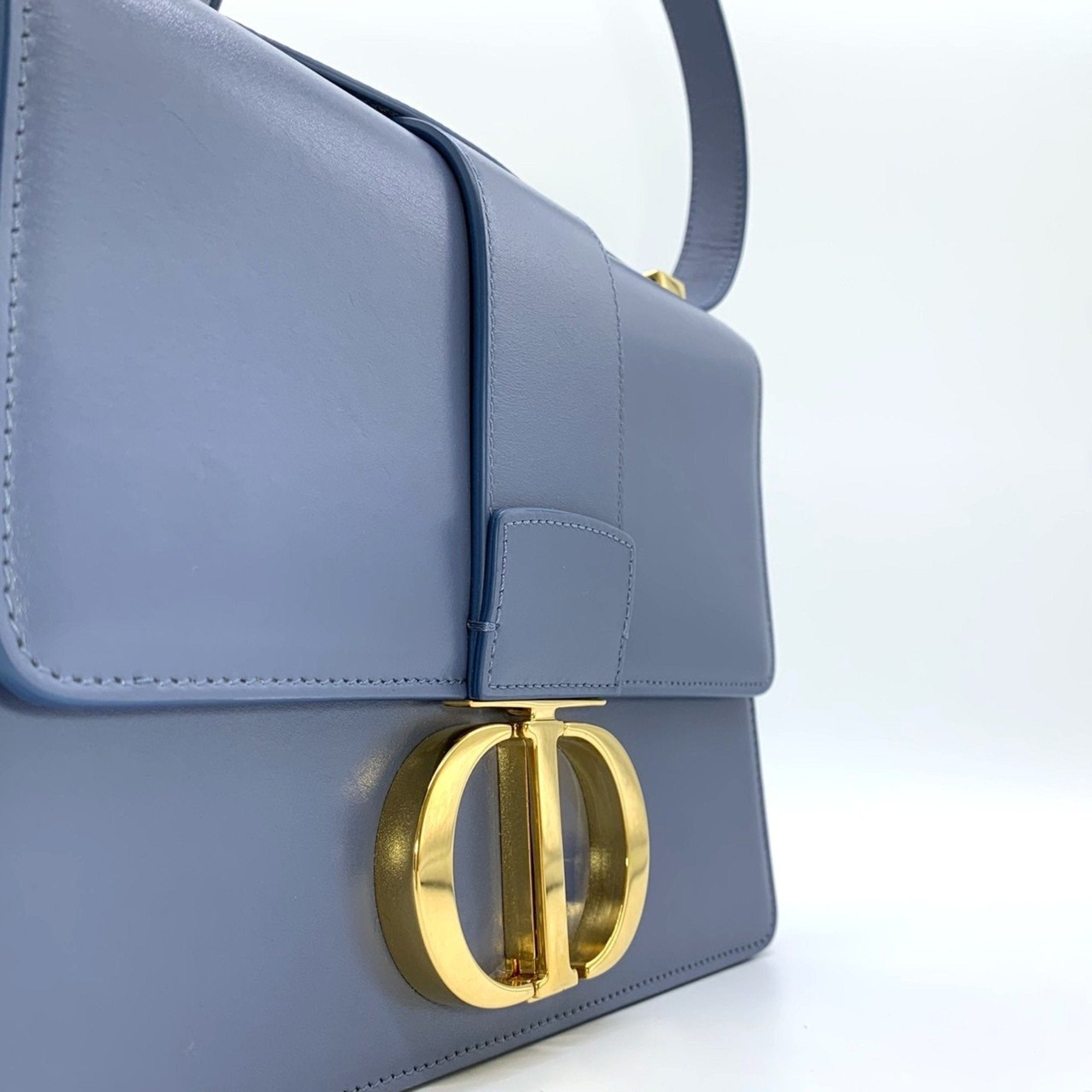 Christian Dior Blue Leather Shoulder Bag (Pre-Owned)