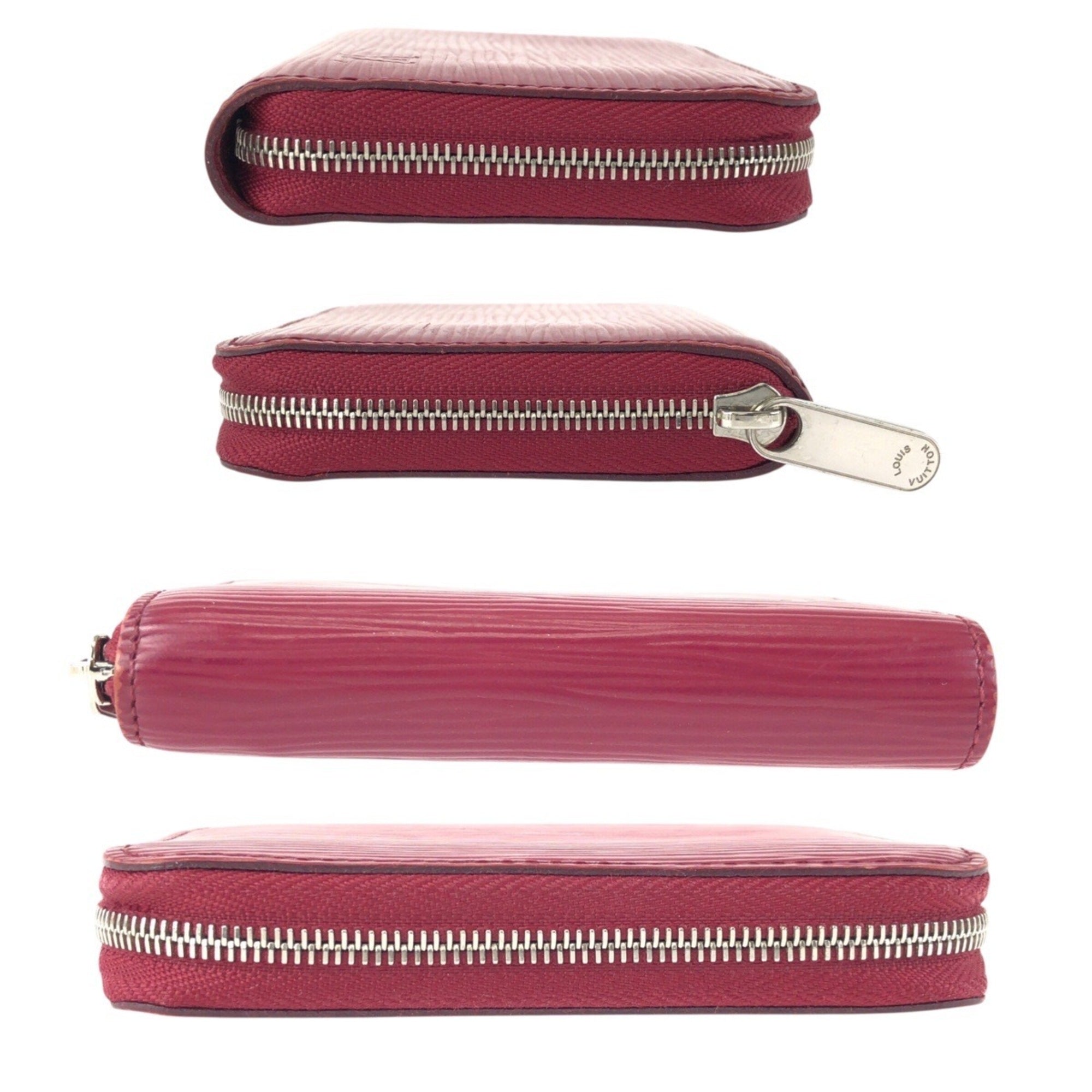 Louis Vuitton Fuchsia Pink Leather Coin Purse/Coin Case (Pre-Owned)