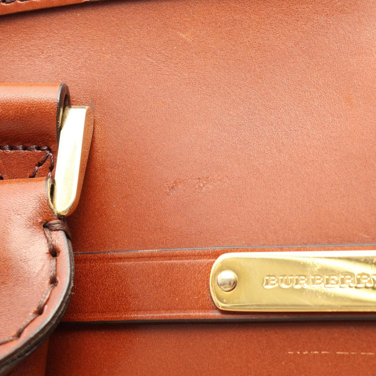 Burberry Brown Leather Handbag (Pre-Owned)