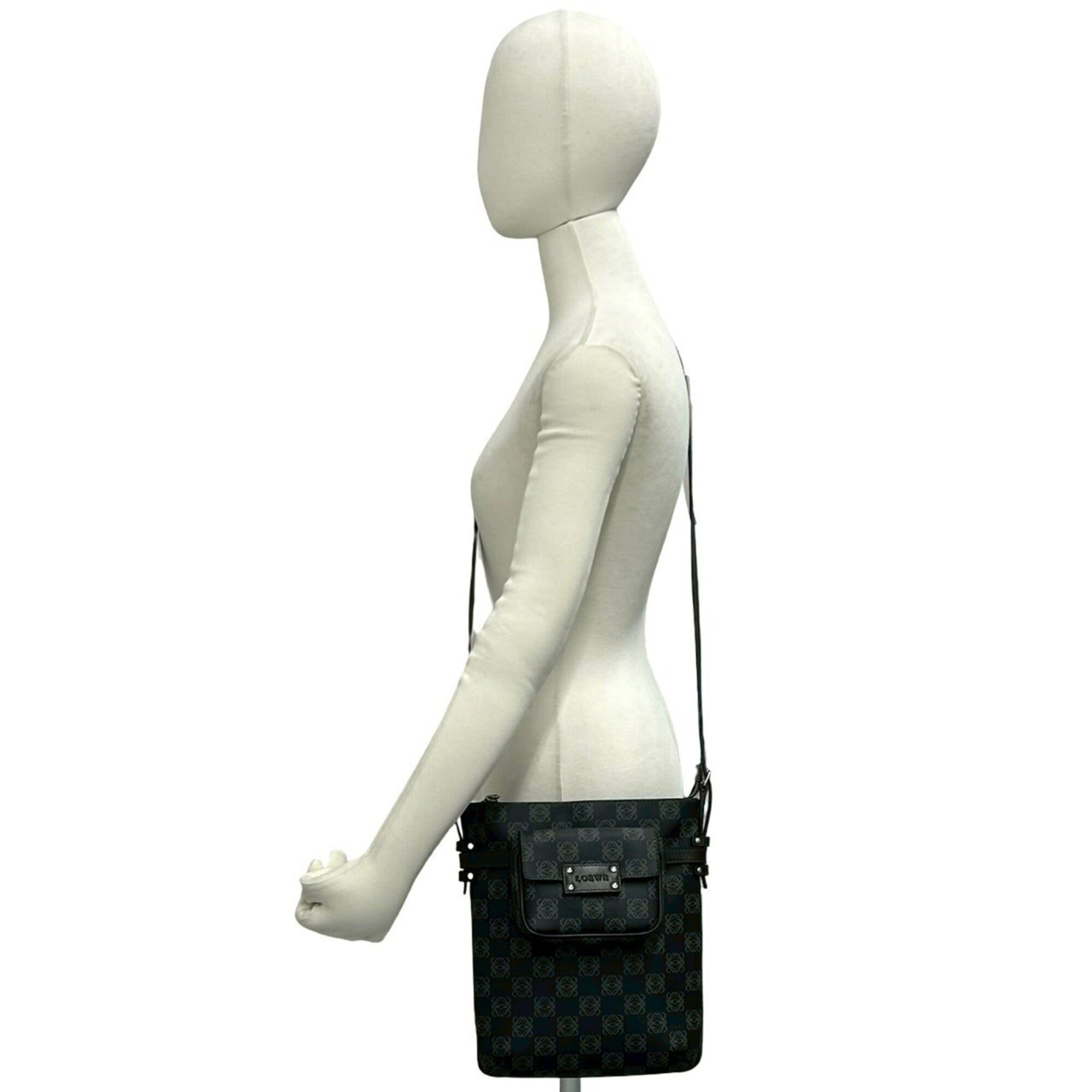 Loewe Brown Leather Pvc Pochette Shoulder Bag (Pre-Owned)