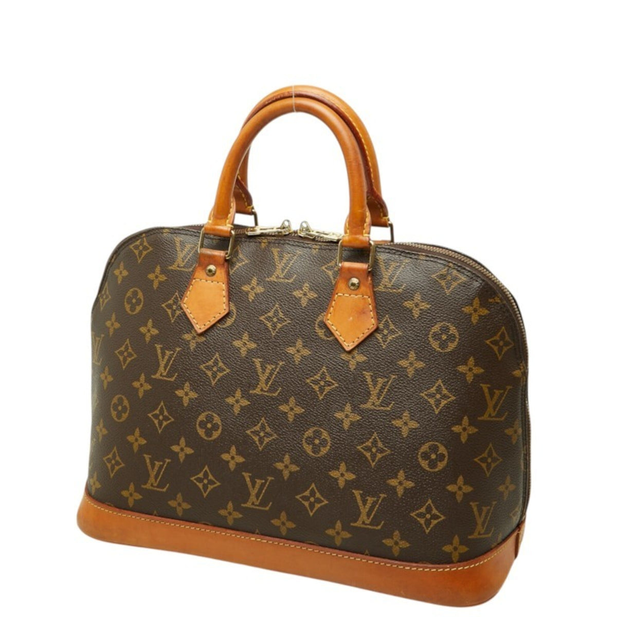 Louis Vuitton Brown Pvc Leather Handbag (Pre-Owned)