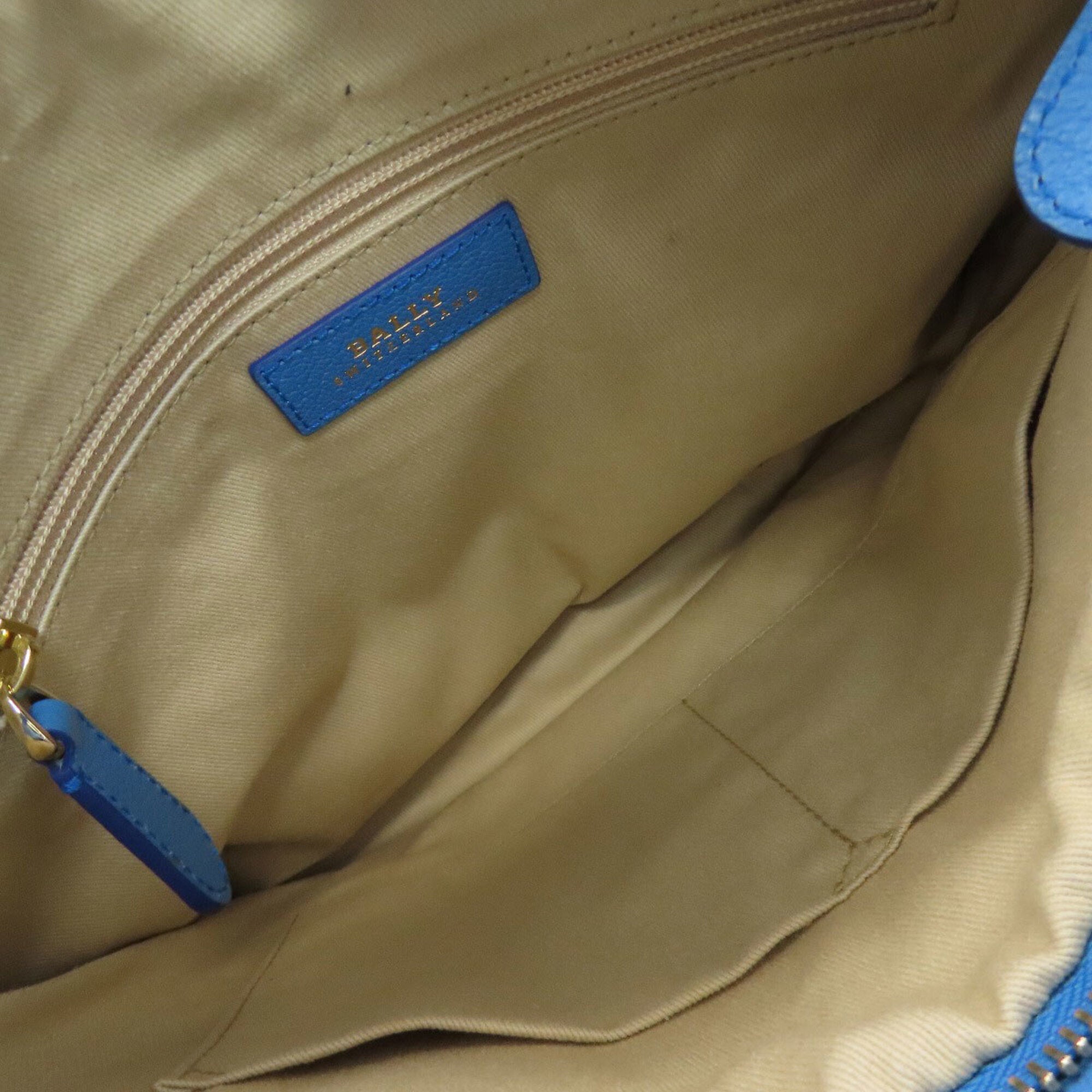 Bally Blue Leather Handbag (Pre-Owned)