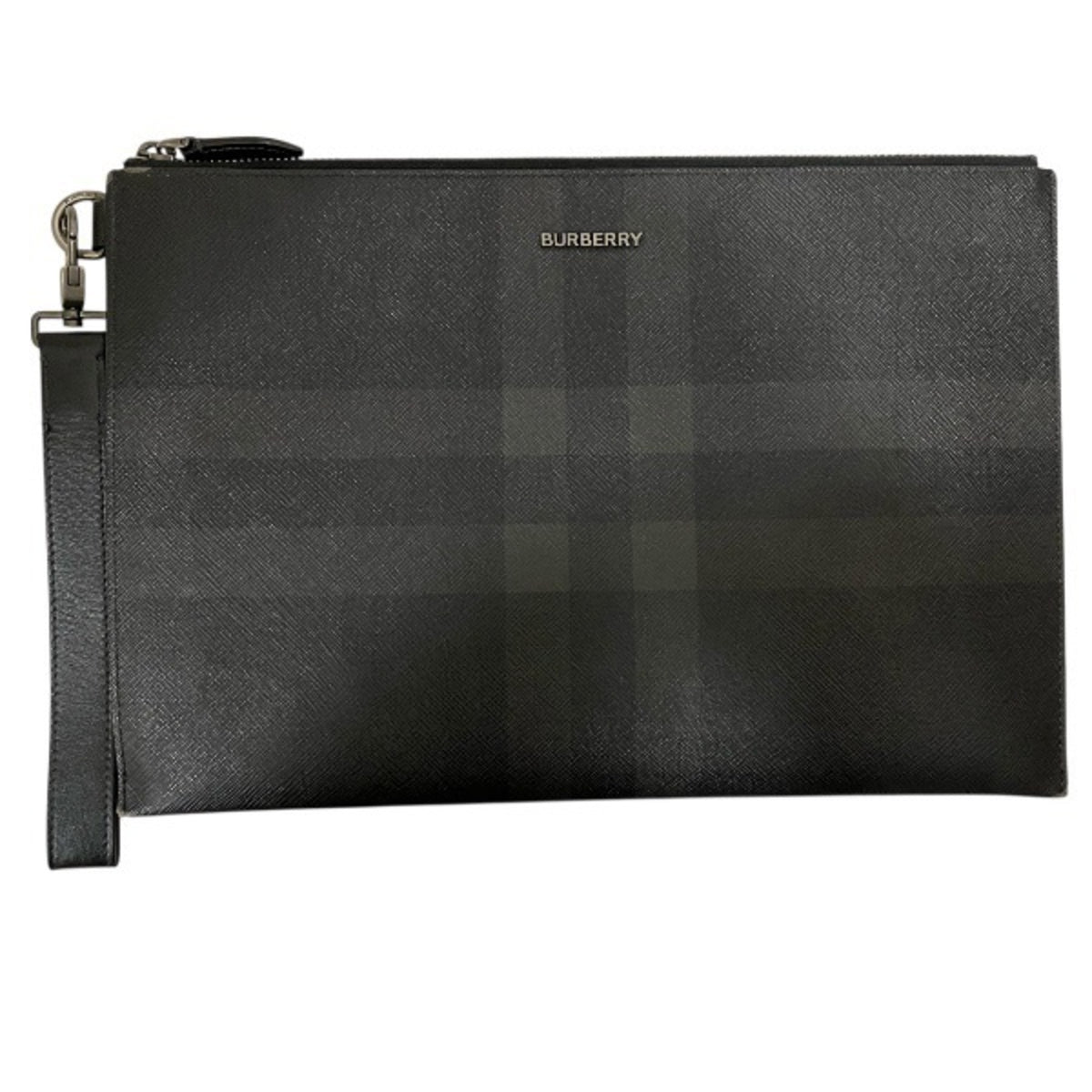 Burberry Dark Gray Clutch Bag (Pre-Owned)