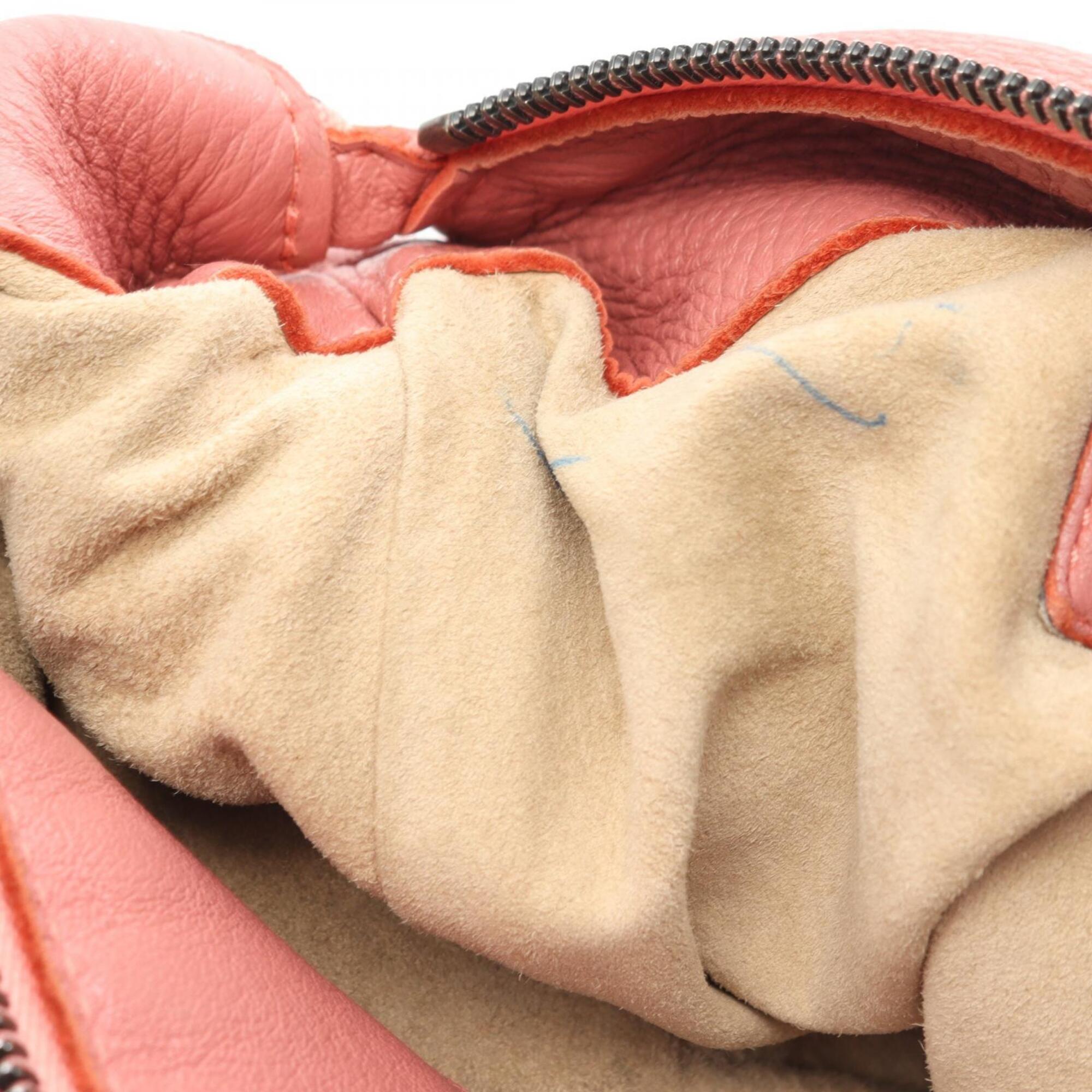 Bottega Veneta Pink Leather Handbag Shoulder Bag (Pre-Owned)
