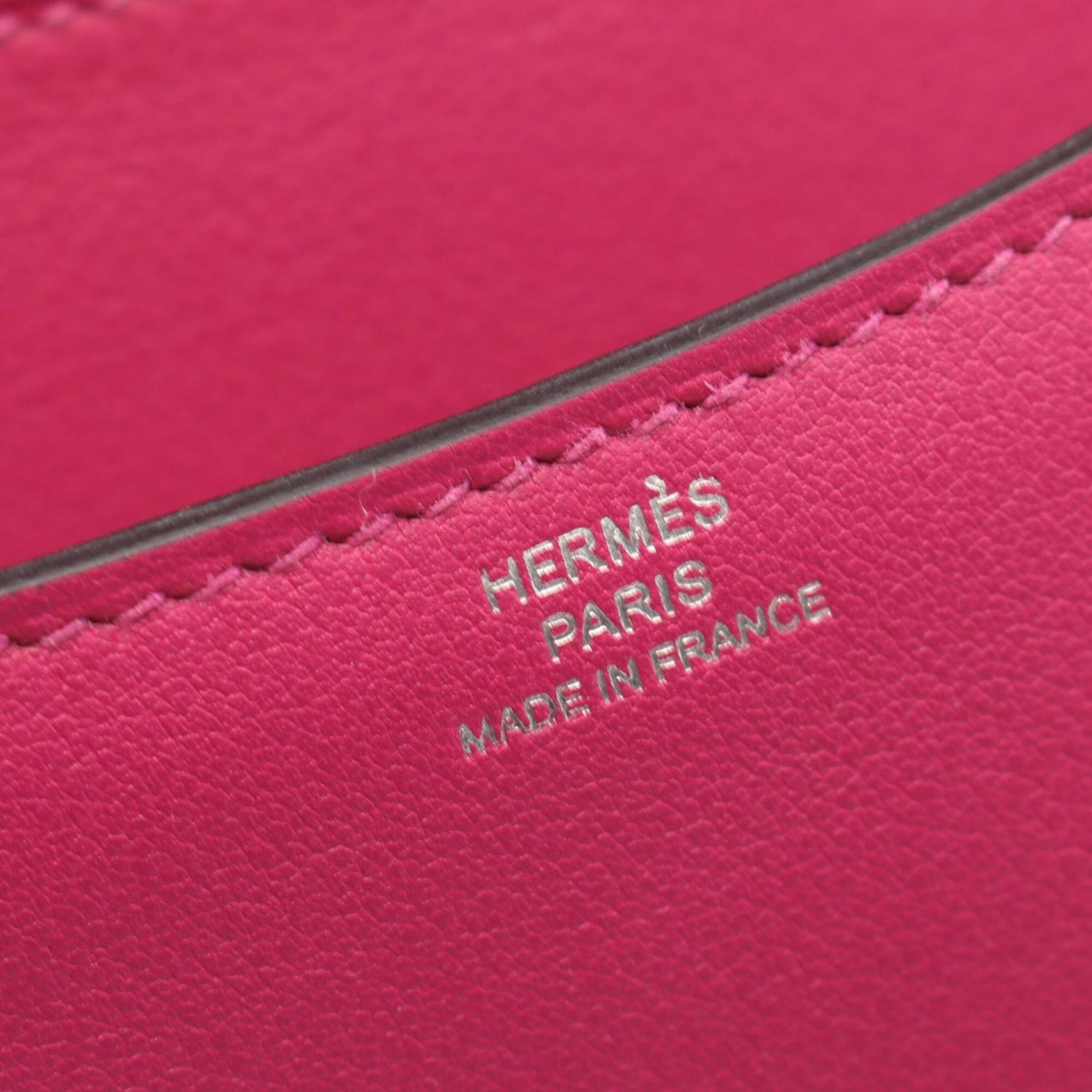 Hermes Pink Rose Purple Swift Leather Shoulder Bag (Pre-Owned)