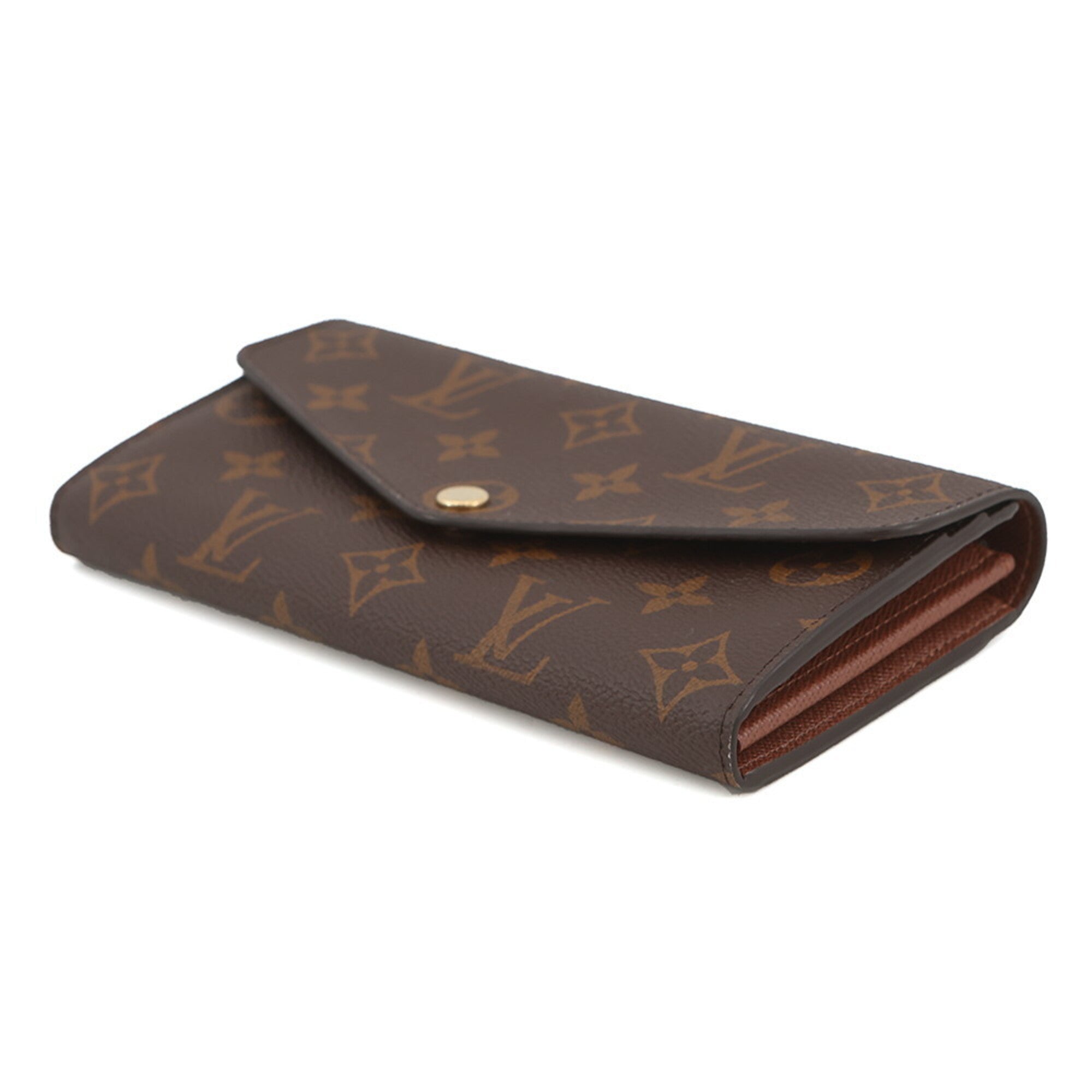 Louis Vuitton Monogram Brown Monogram Long Wallet (Bi-Fold) (Pre-Owned)