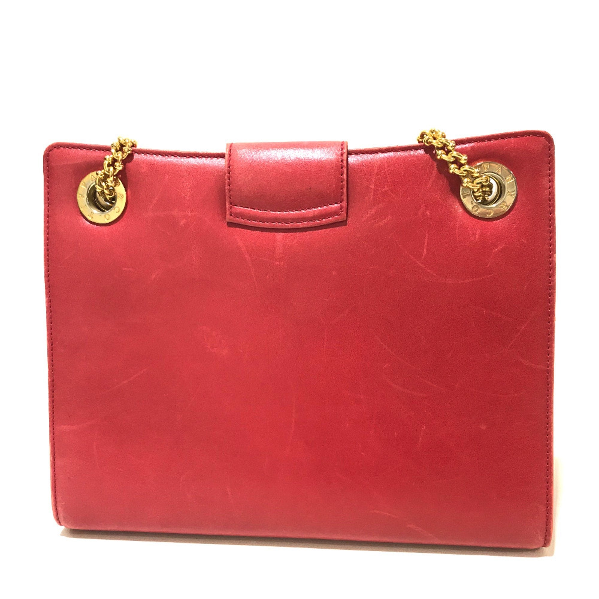 Tiffany Red Leather Shoulder Bag (Pre-Owned)