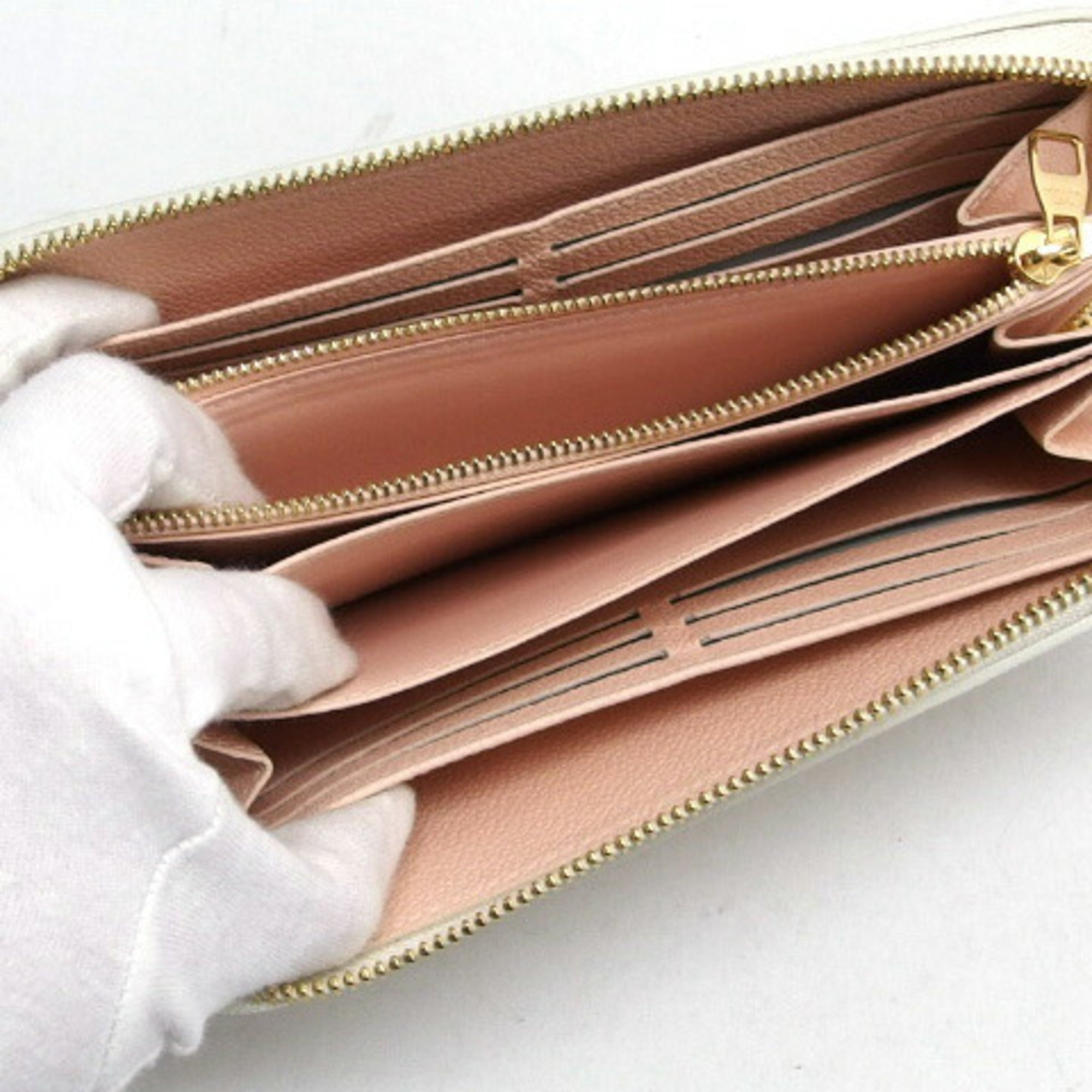 Louis Vuitton Monogram Empreinte Light Pink White Monogram Empreinte Long Wallet (Bi-Fold) (Pre-Owned)