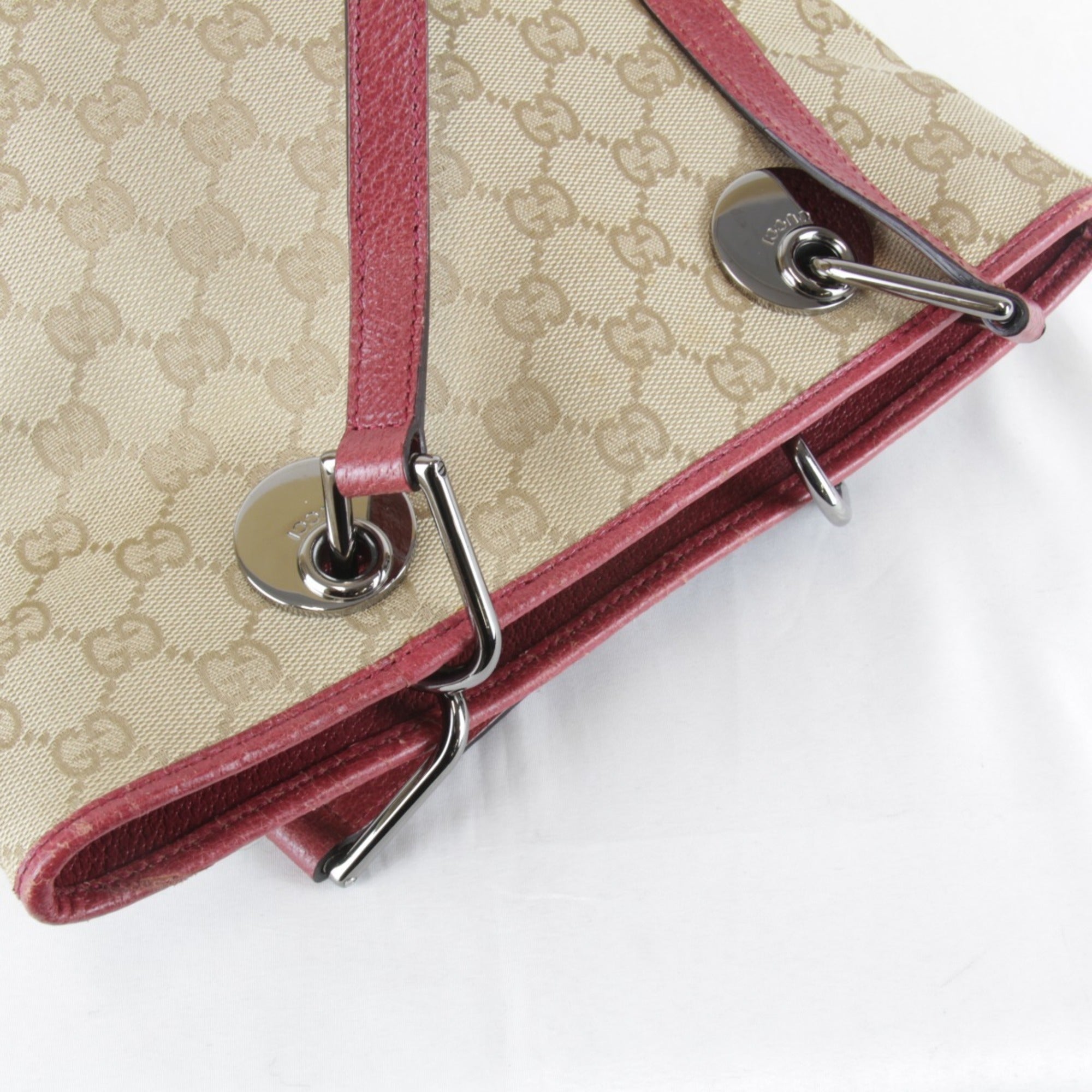 Gucci Beige Gg Canvas Tote Bag (Pre-Owned)