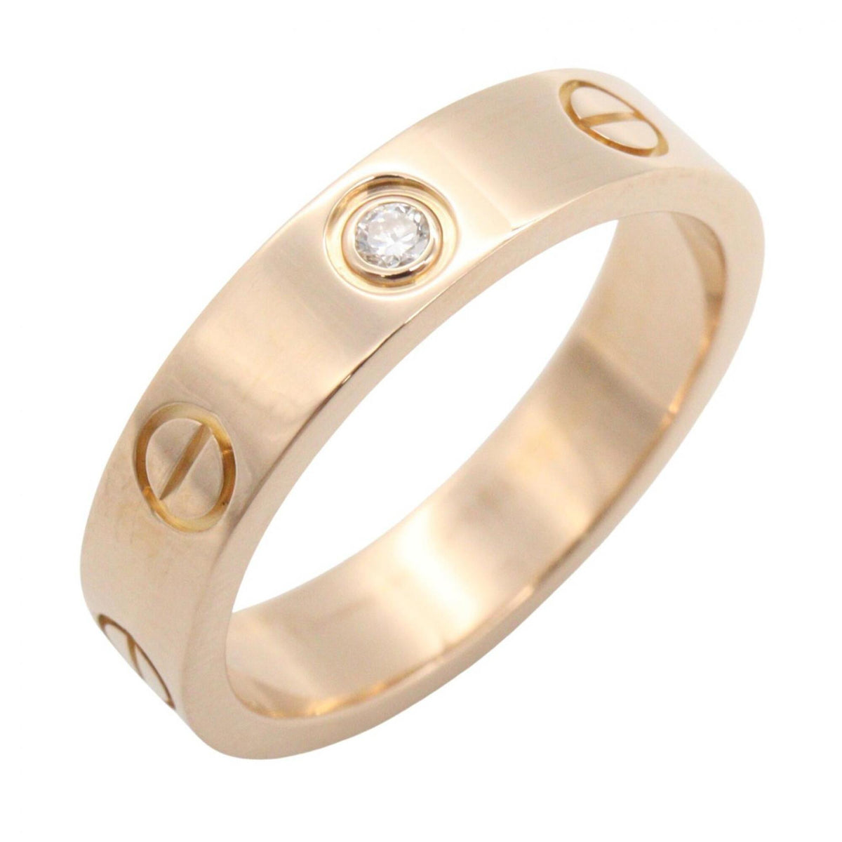 Cartier Gold Clear Pink Gold (18K) Band Ring (Pre-Owned)