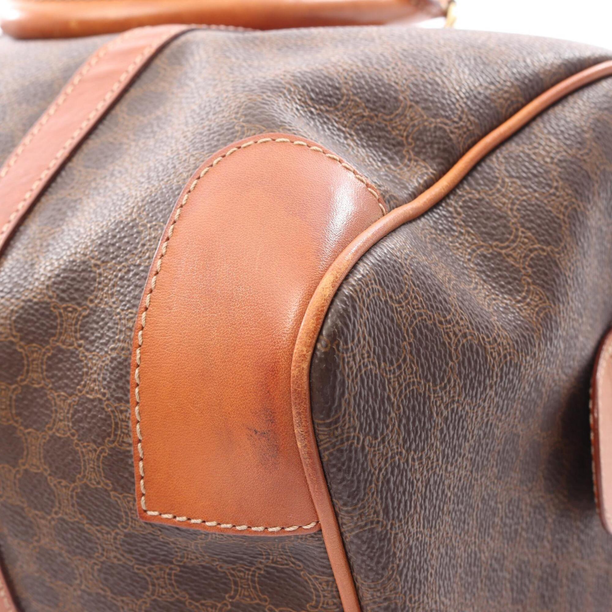 Celine Brown Coated Canvas Pvc Leather Handbag Tote Bag (Pre-Owned)