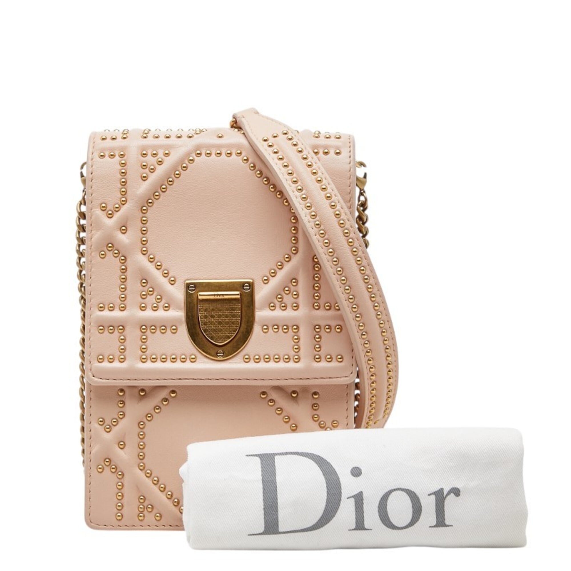 Christian Dior Pink Leather Shoulder Bag (Pre-Owned)