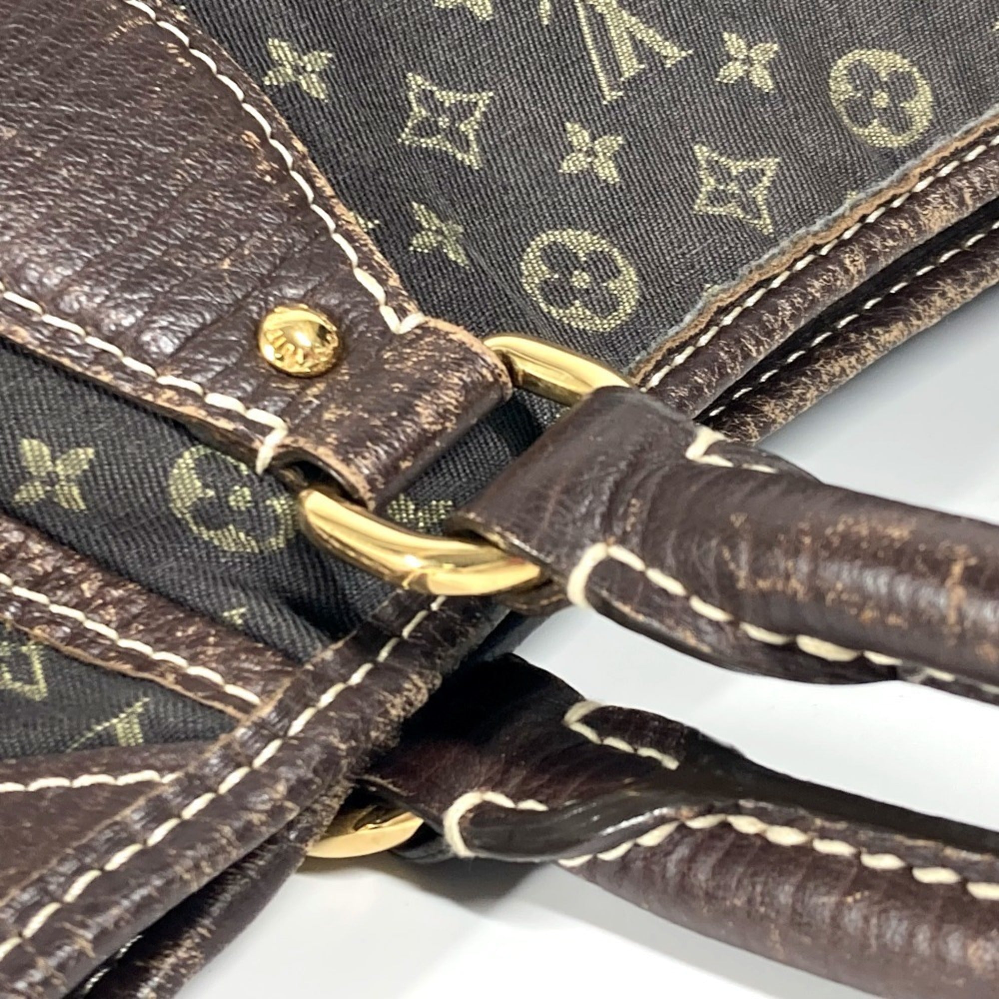 Louis Vuitton Brown Monogram Mini Handbag Shoulder Bag Tote Bag (Pre-Owned)