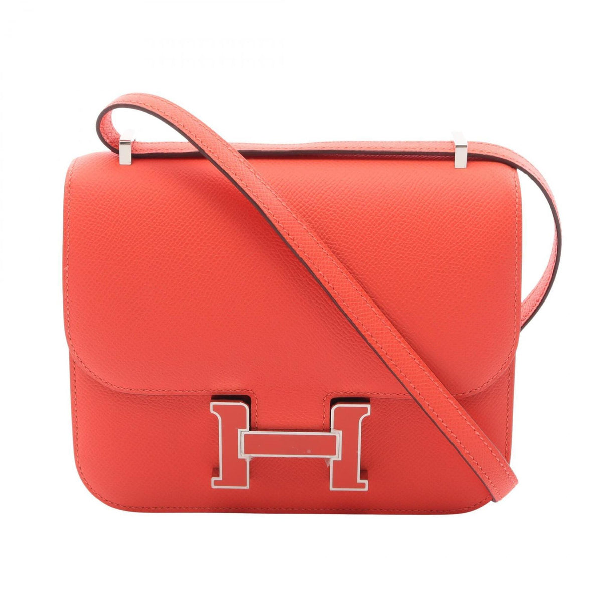 Hermes Red Color Epsom Leather Shoulder Bag (Pre-Owned)