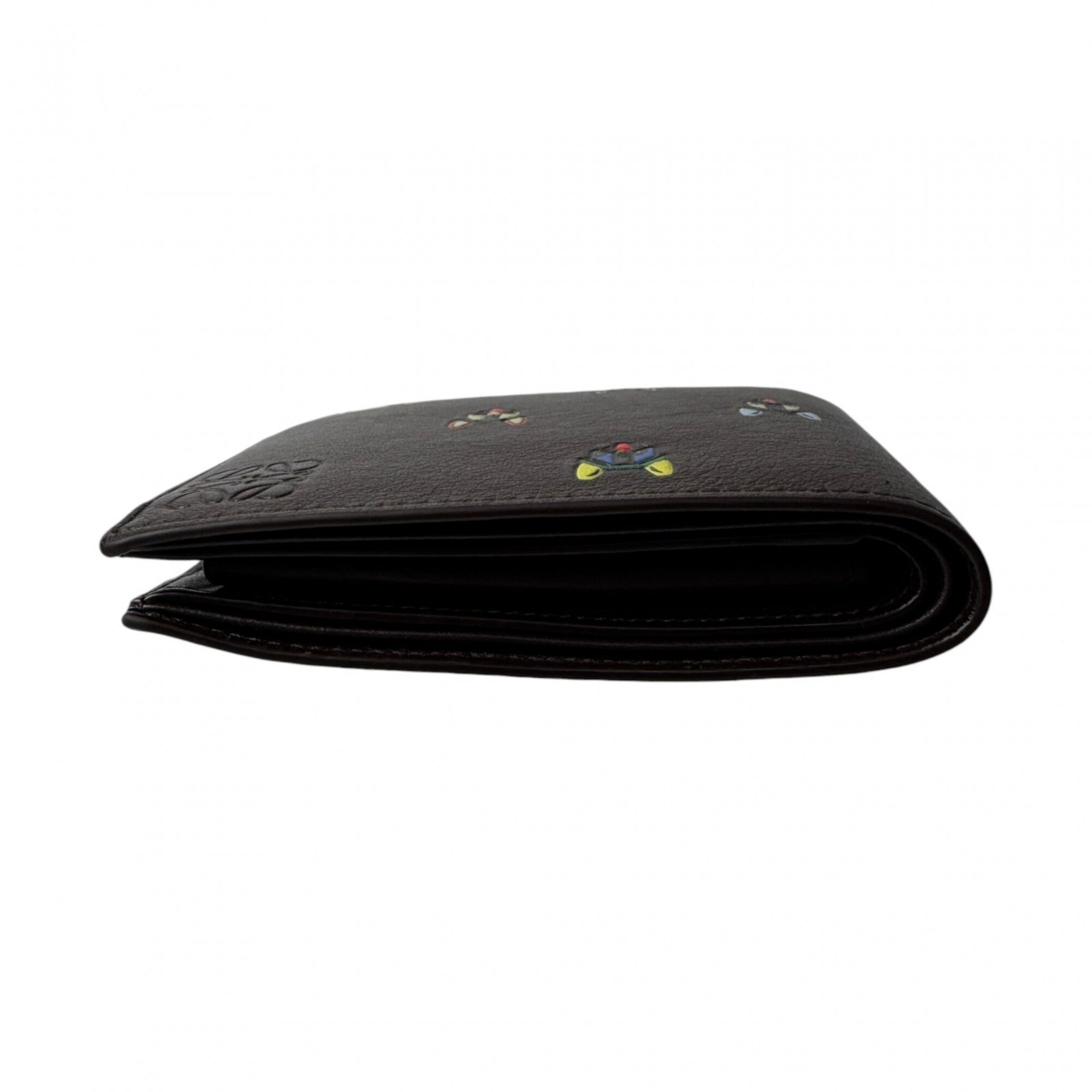 Loewe Dark Brown Leather Wallet (Bi-Fold) (Pre-Owned)